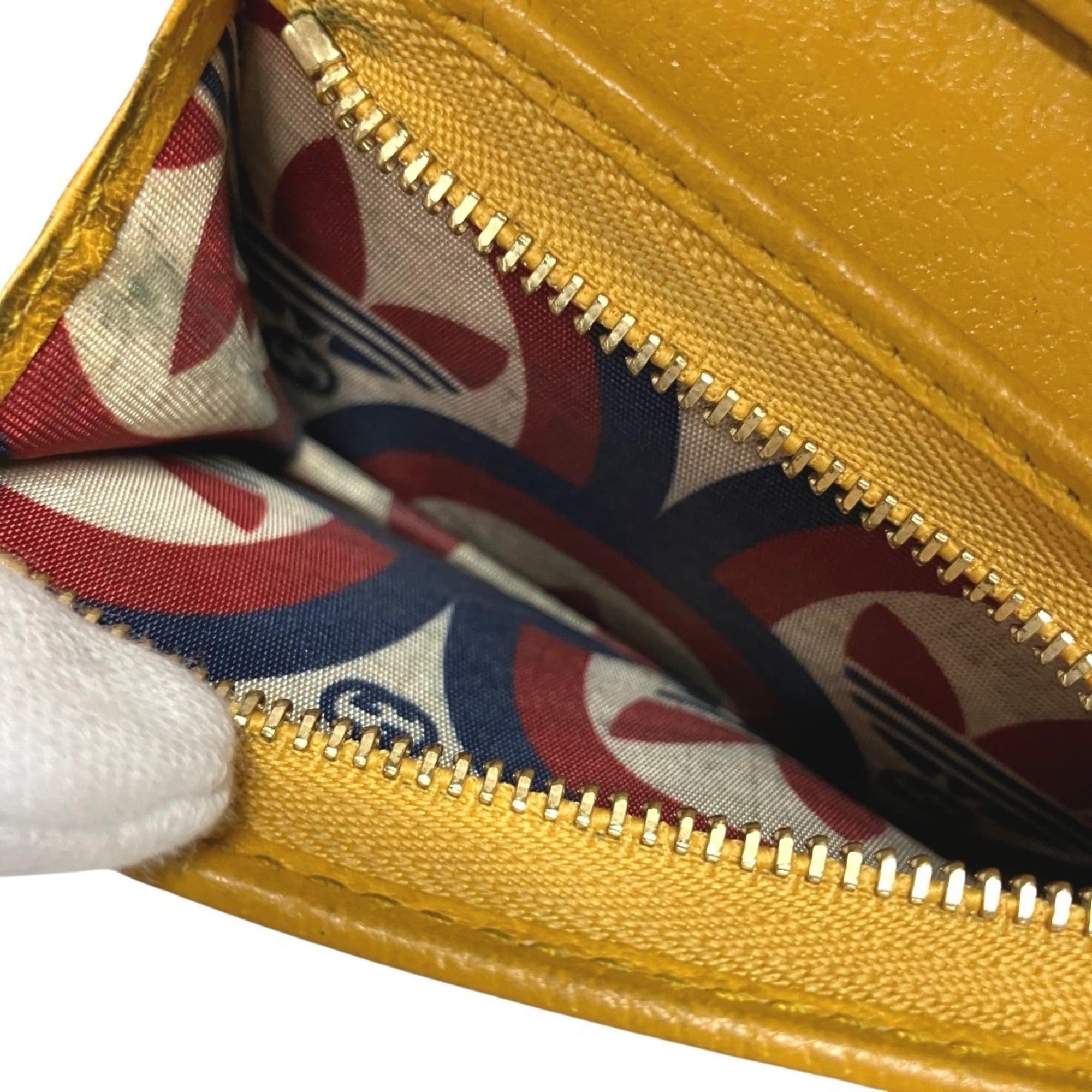 Gucci Yellow Leather Wallet (Bi-Fold) (Pre-Owned)