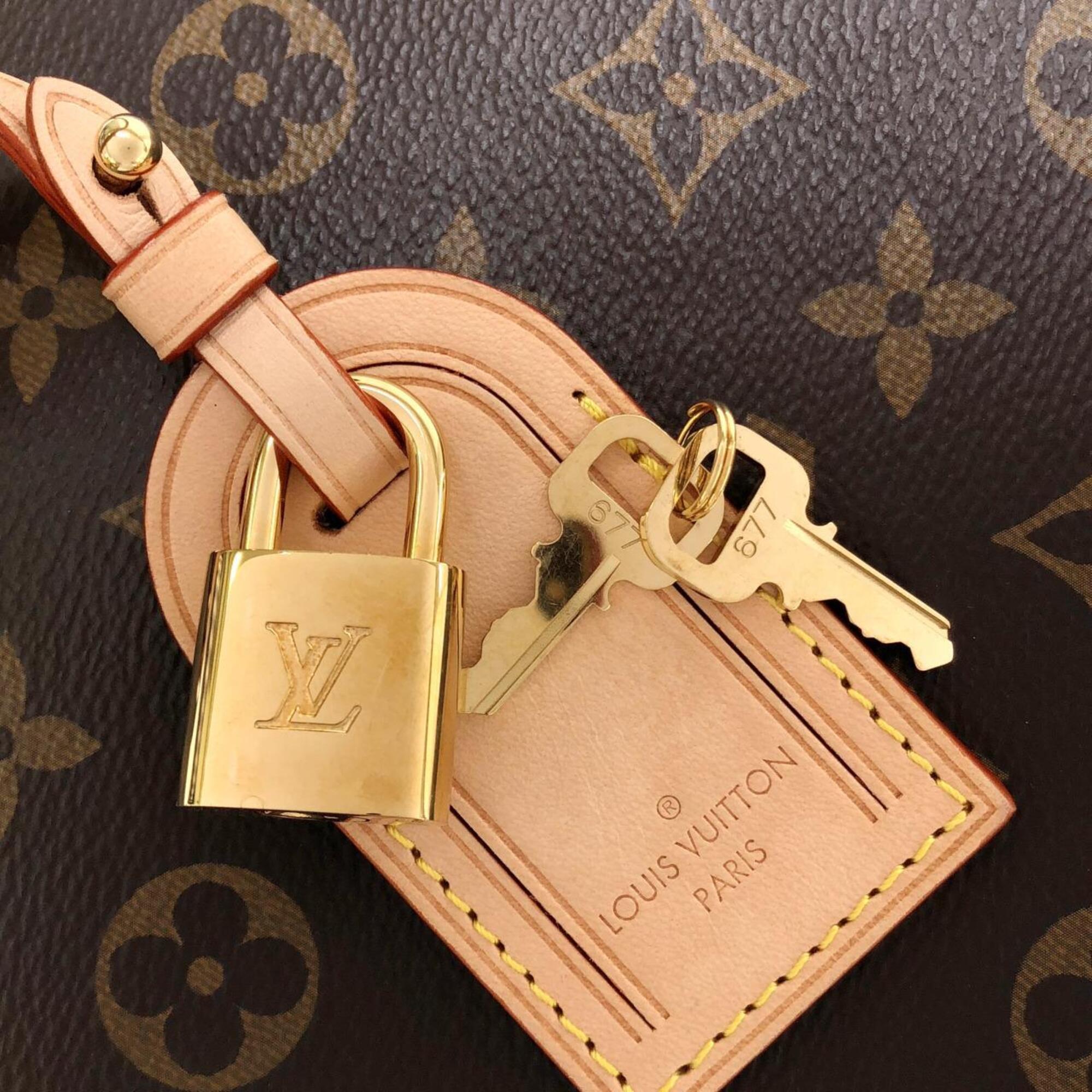 Louis Vuitton Marron Coated Canvas Handbag (Pre-Owned)