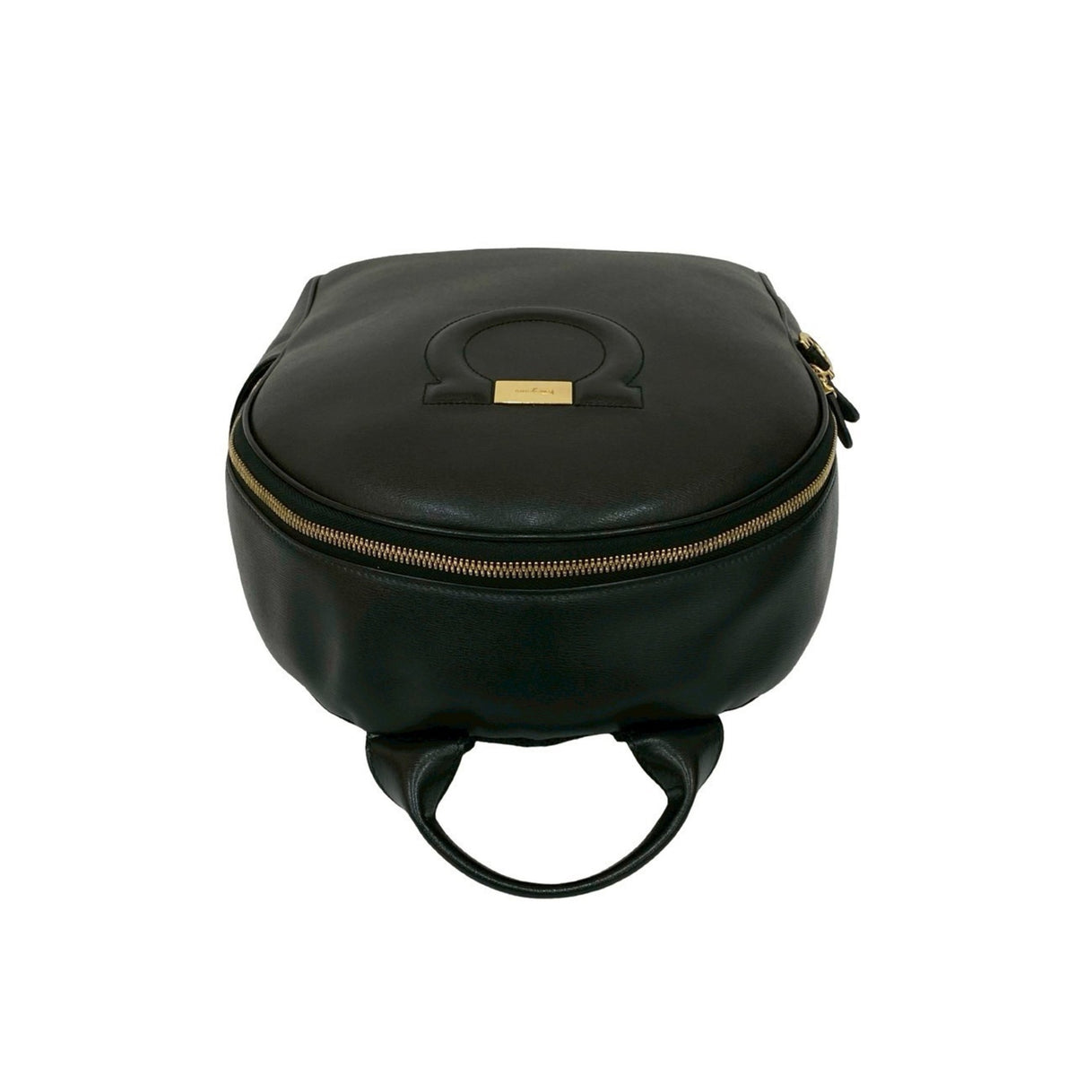 Salvatore Ferragamo Black Leather Backpack (Pre-Owned)