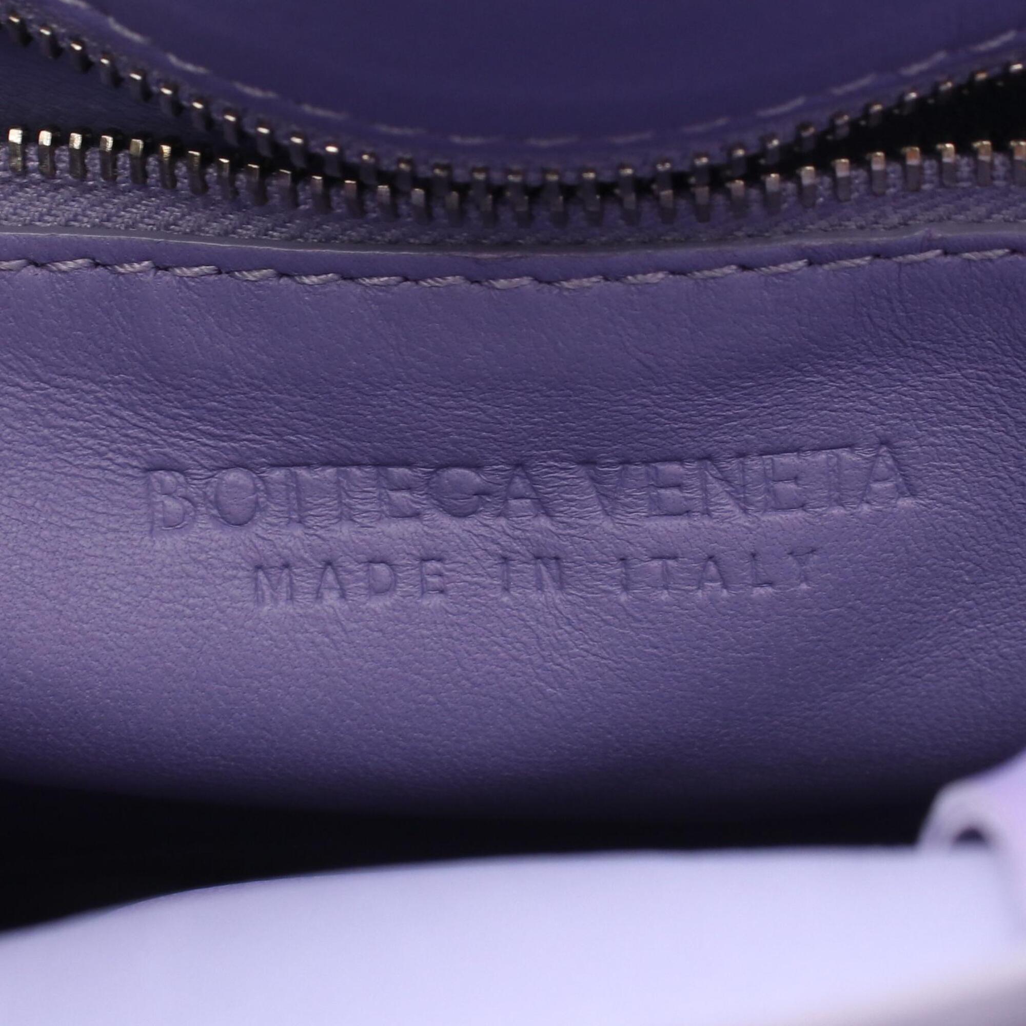Bottega Veneta Purple Intrecciato Handbag Shoulder Bag (Pre-Owned)