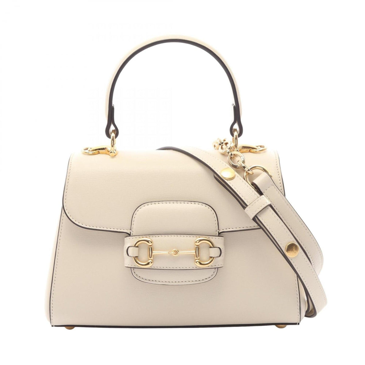 Gucci Ivory Leather Handbag (Pre-Owned)