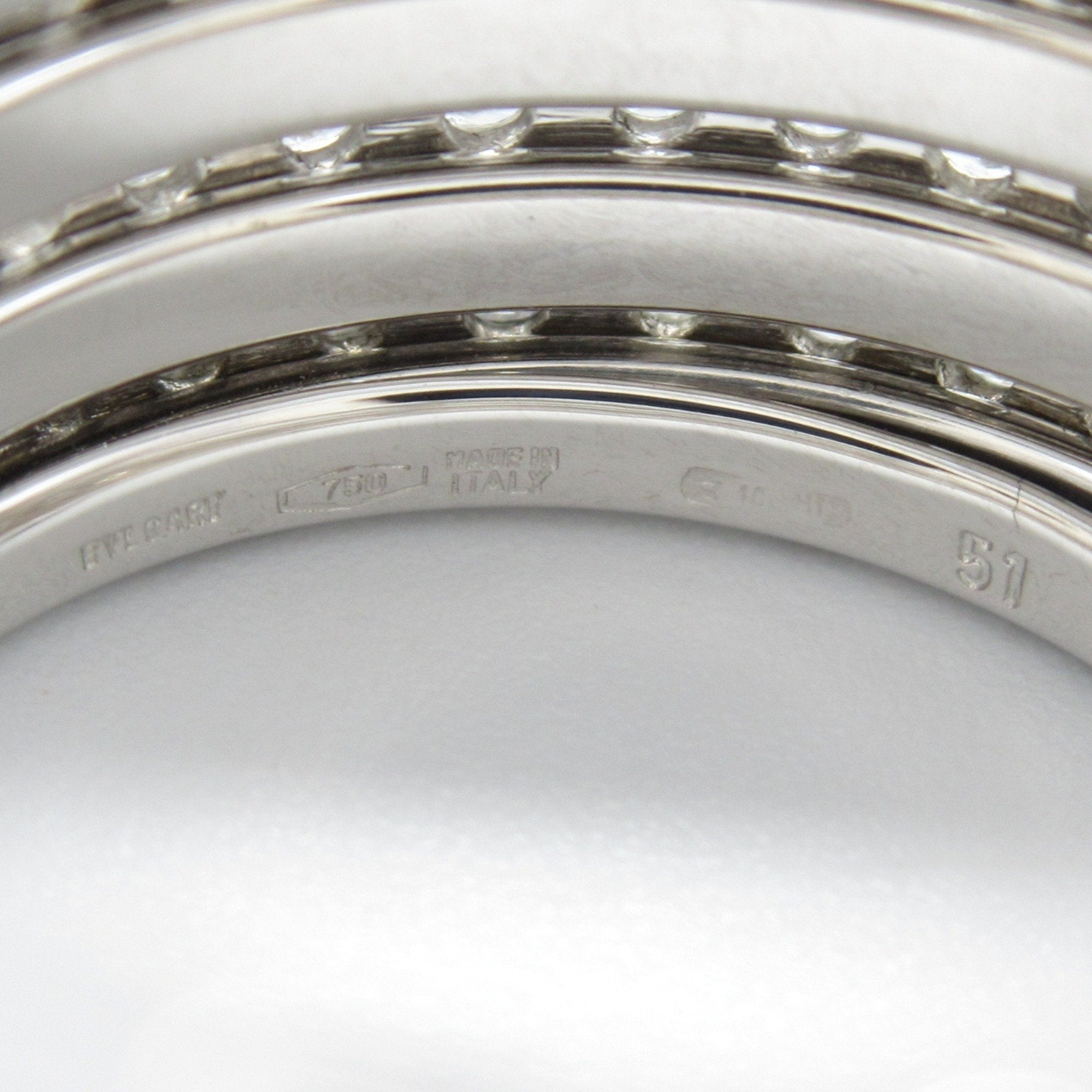 Bvlgari B.Zero1 Silver White Gold (18K) Band Ring (Pre-Owned)