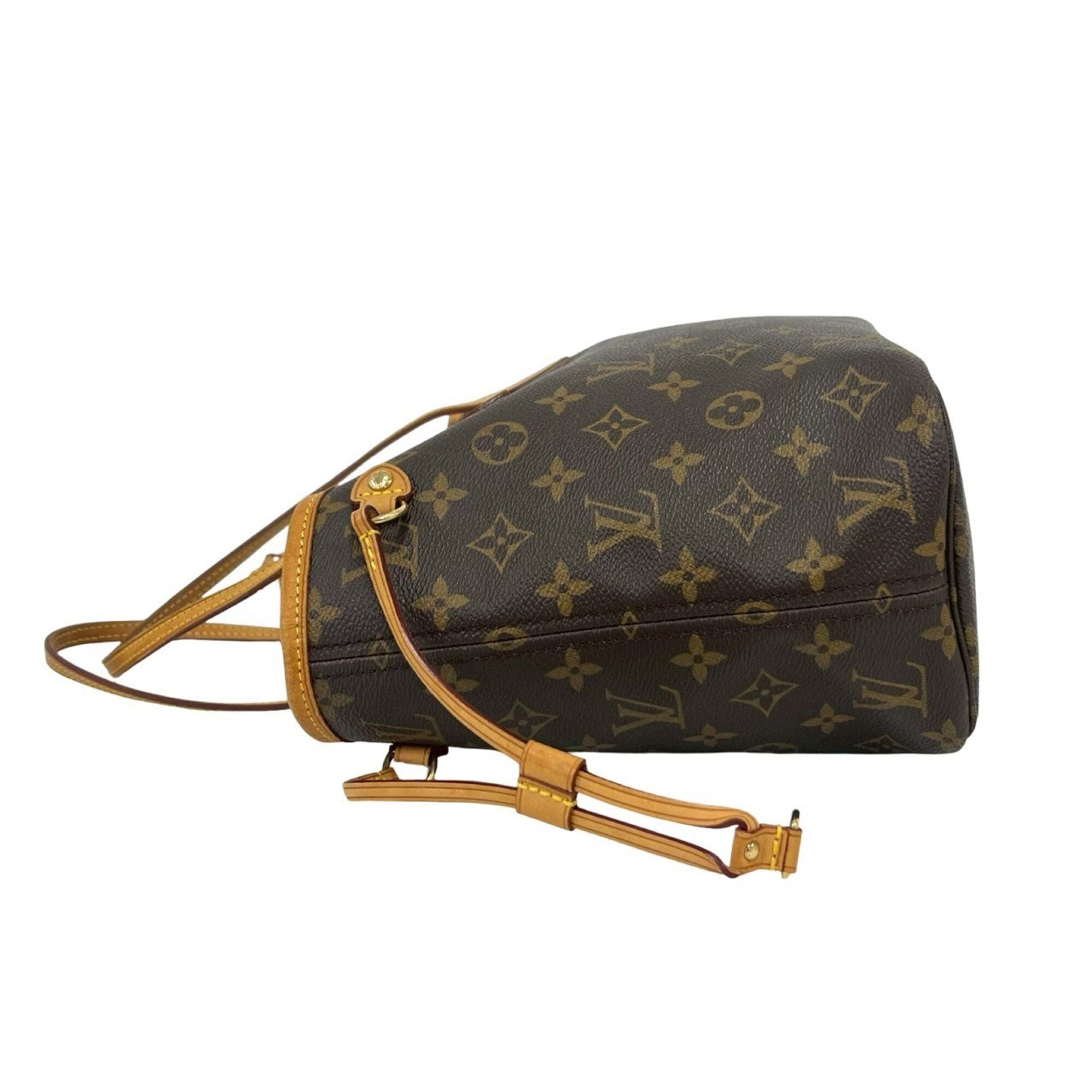 Louis Vuitton Brown Leather Pvc Handbag Tote Bag (Pre-Owned)