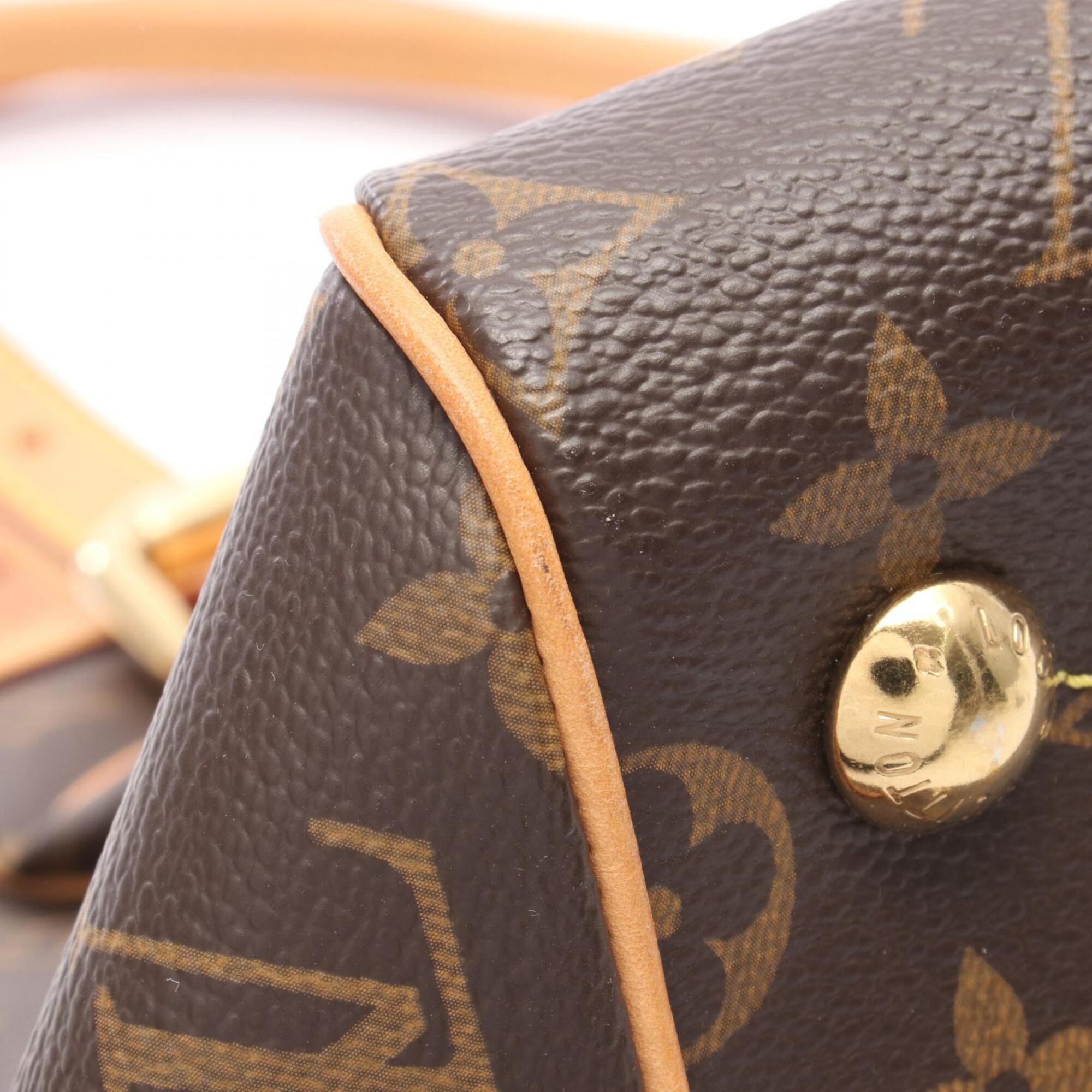 Louis Vuitton Brown Coated Canvas Leather Handbag (Pre-Owned)