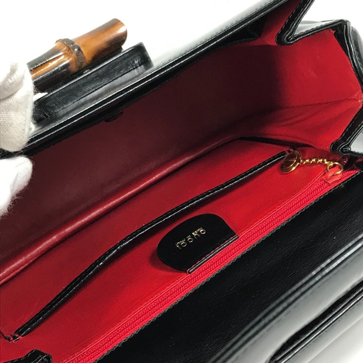 Gucci Black Leather Handbag (Pre-Owned)
