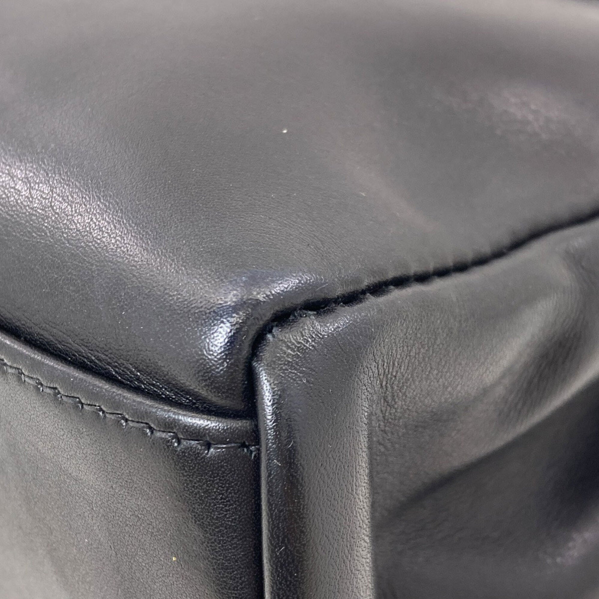 Hermes Black Evercalf Leather Handbag (Pre-Owned)