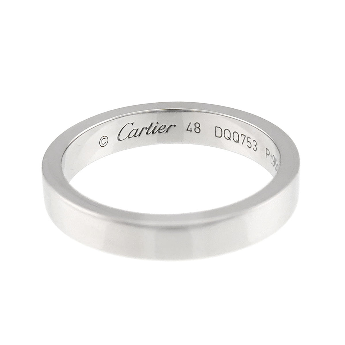 Cartier Platinum 950 Band Ring (Pre-Owned)