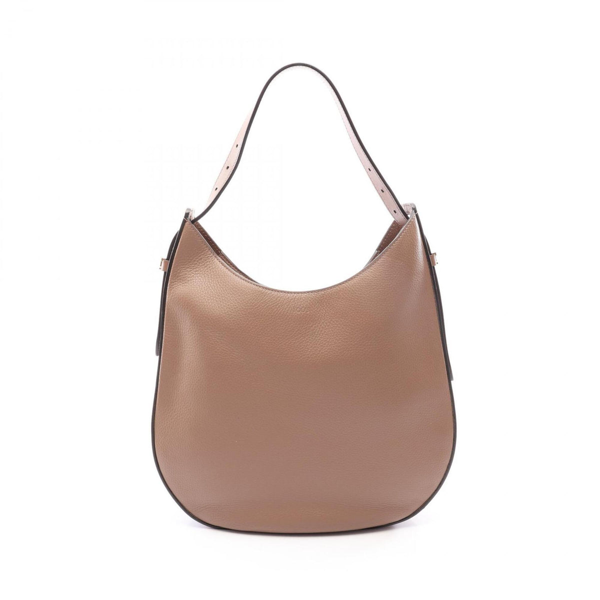 Tod's Gray Leather Handbag Shoulder Bag (Pre-Owned)