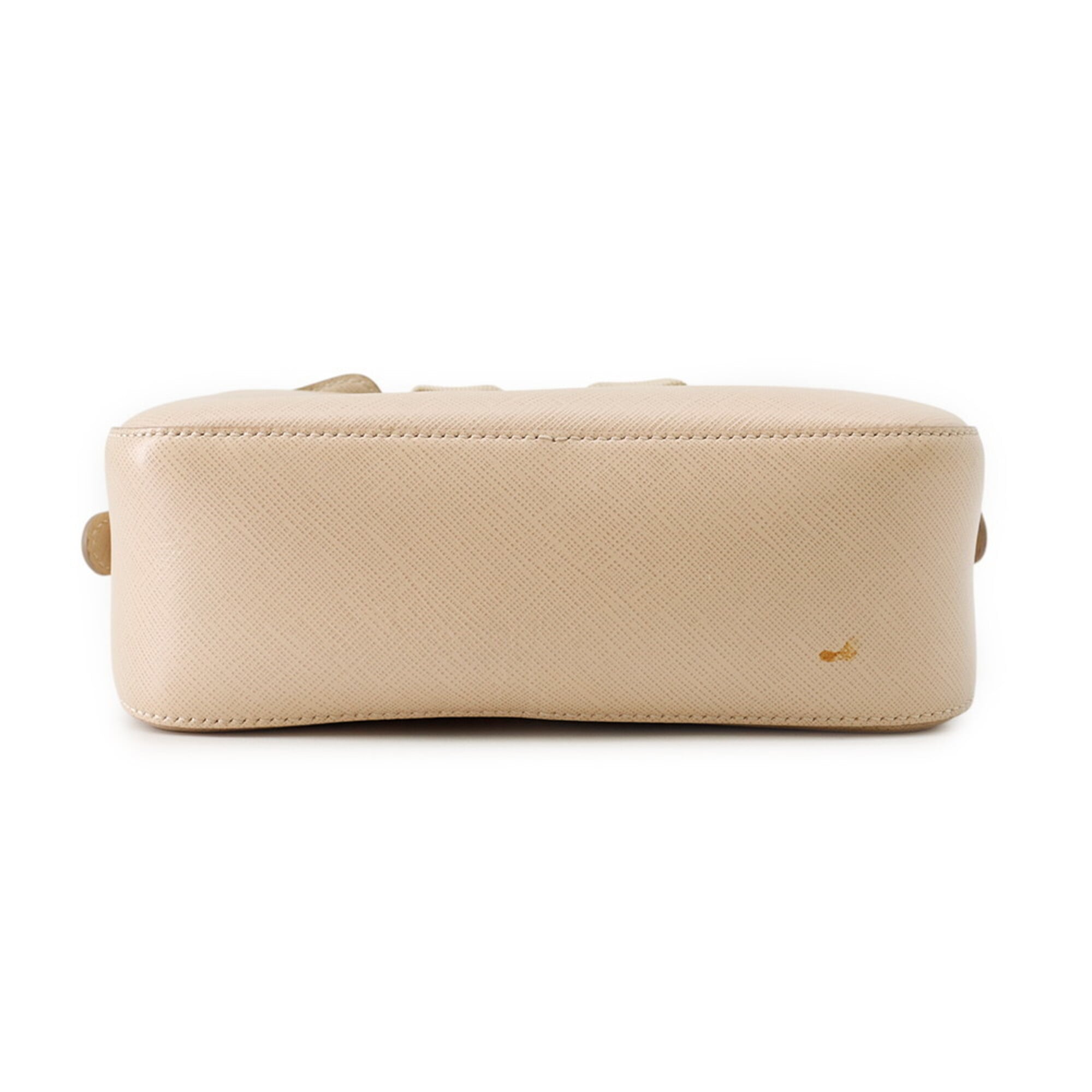 Salvatore Ferragamo Beige Leather Handbag Shoulder Bag (Pre-Owned)