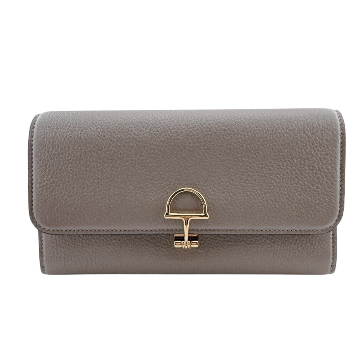 Gucci Beige Leather Long Wallet (Bi-Fold) (Pre-Owned)
