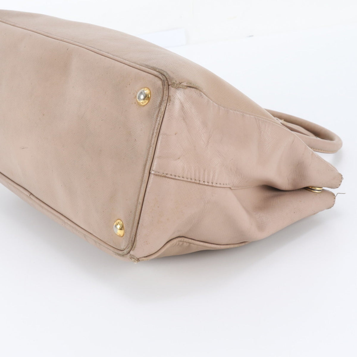 Prada Pink Leather Handbag Shoulder Bag Tote Bag (Pre-Owned)
