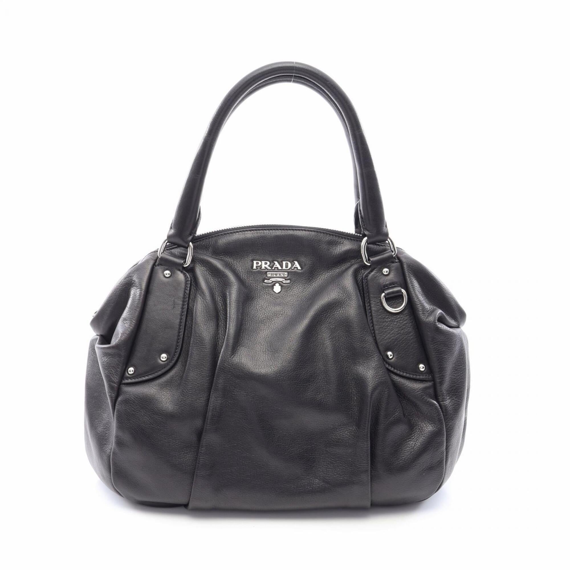 Prada Black Leather Handbag (Pre-Owned)
