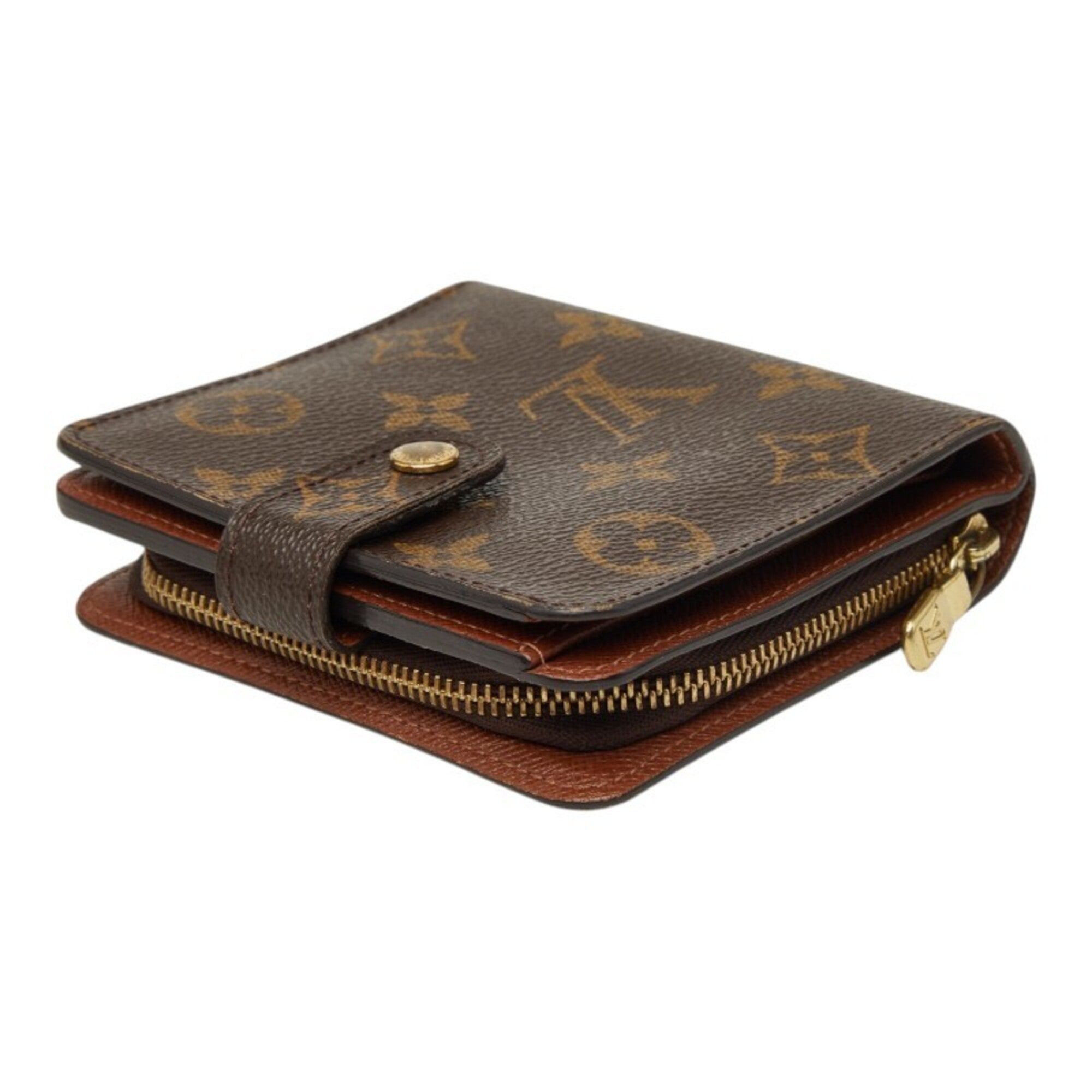 Louis Vuitton Brown Pvc Leather Wallet (Bi-Fold) (Pre-Owned)