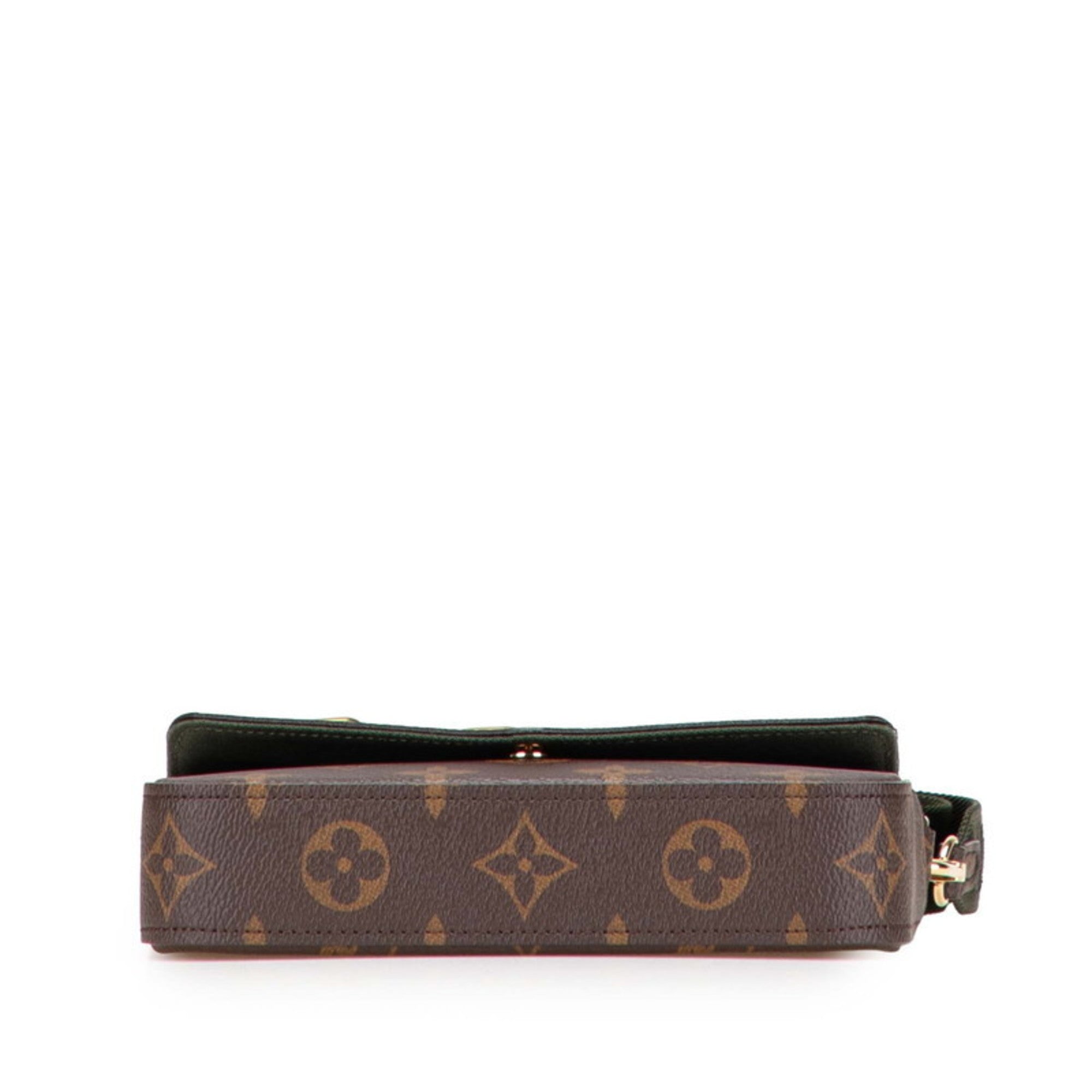 Louis Vuitton Monogram Brown Khaki Monogram Monogram Pochette Pouch Shoulder Bag (Pre-Owned)