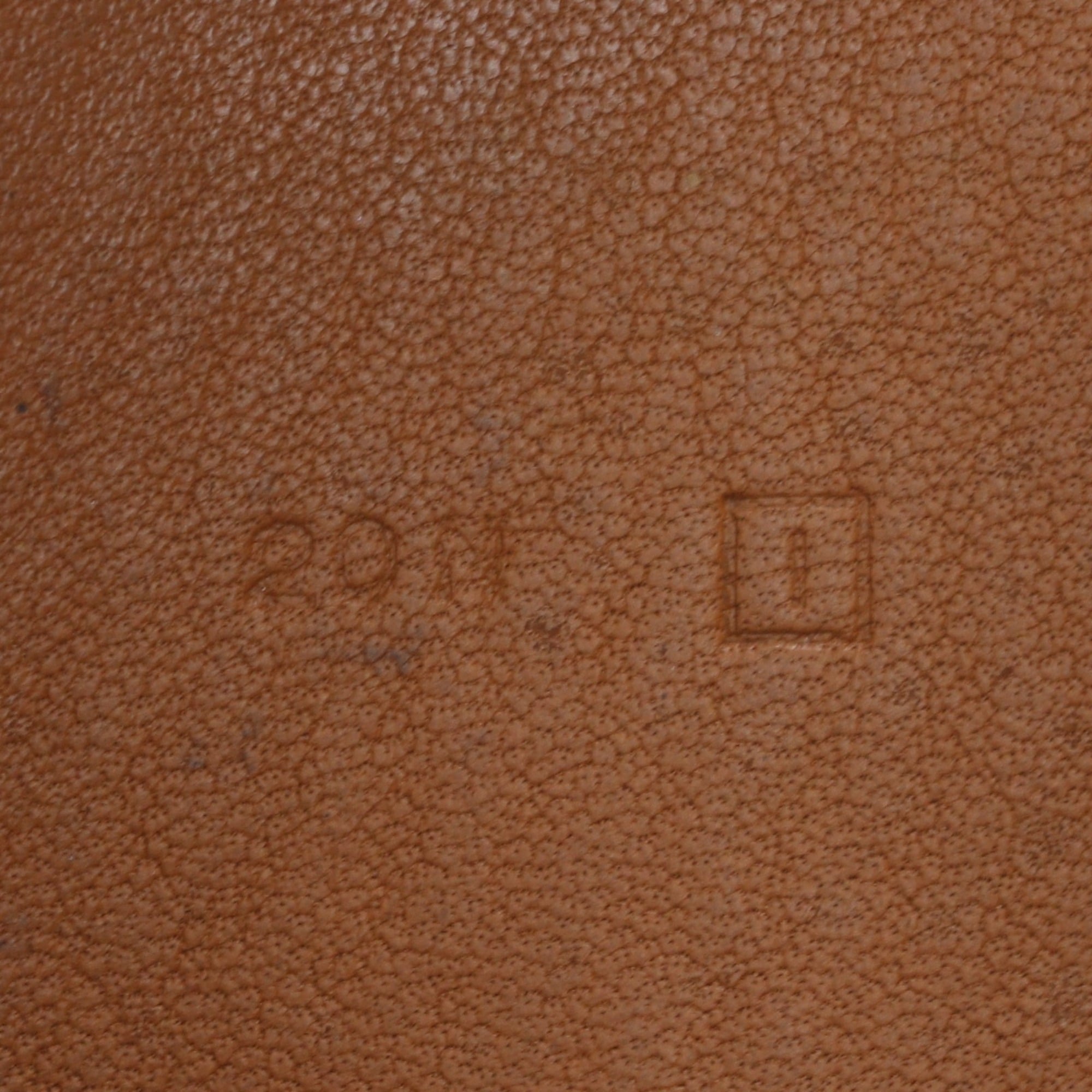Hermes Brown Taurillon Clemence Leather Long Wallet (Bi-Fold) (Pre-Owned)