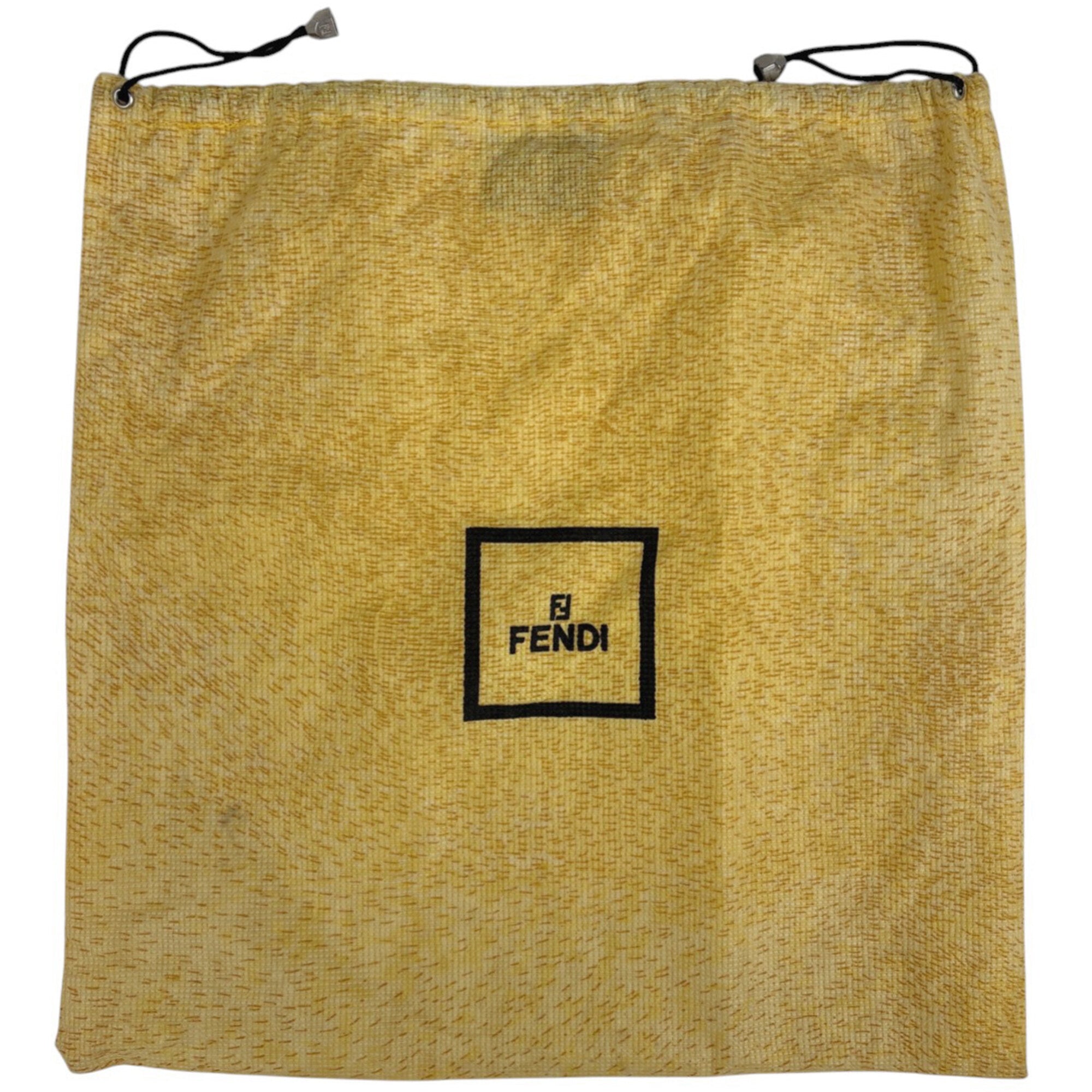 Fendi Zucca Brown Canvas Leather Handbag Shoulder Bag (Pre-Owned)