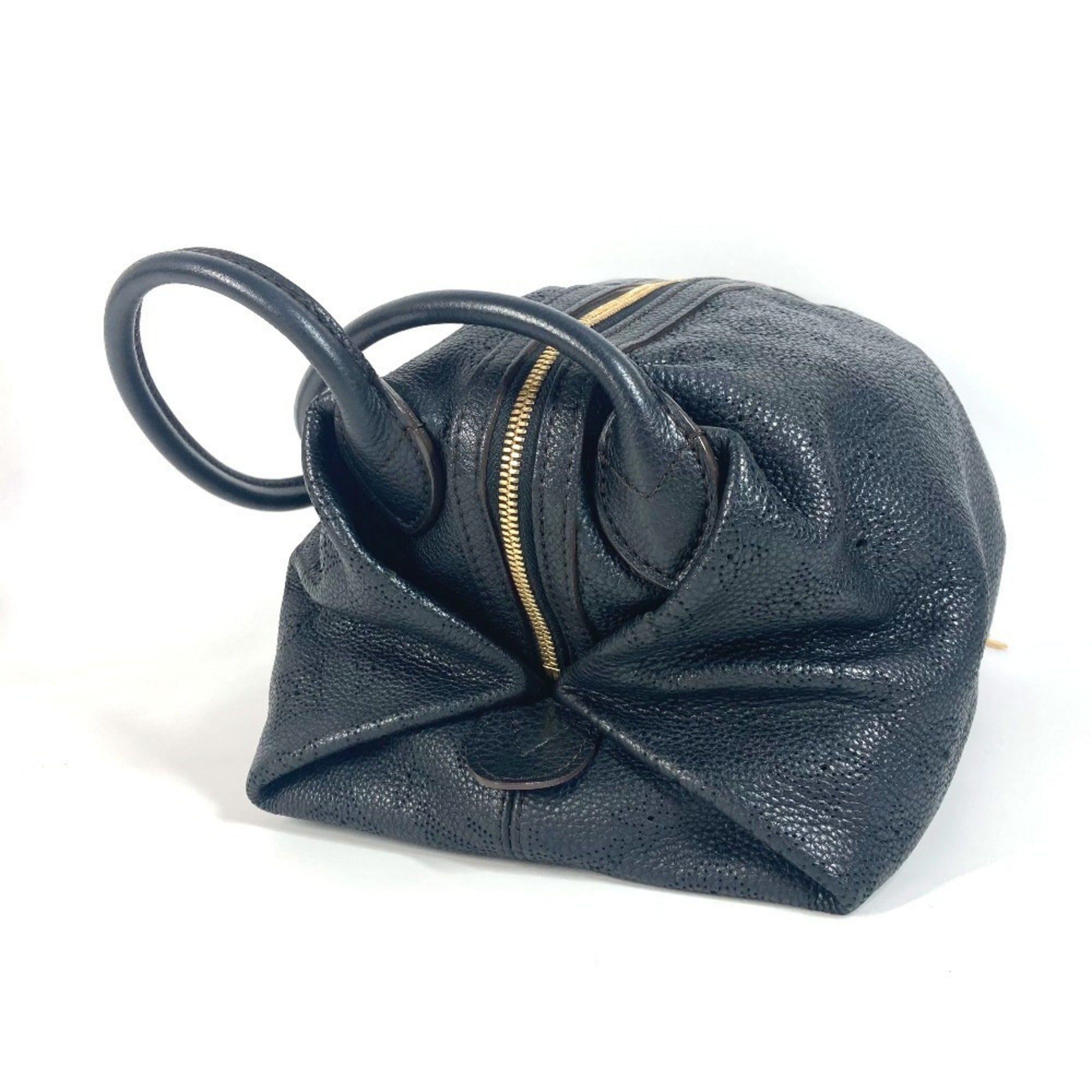 Louis Vuitton Mahina Black Noir Mahina Leather Shoulder Bag (Pre-Owned)