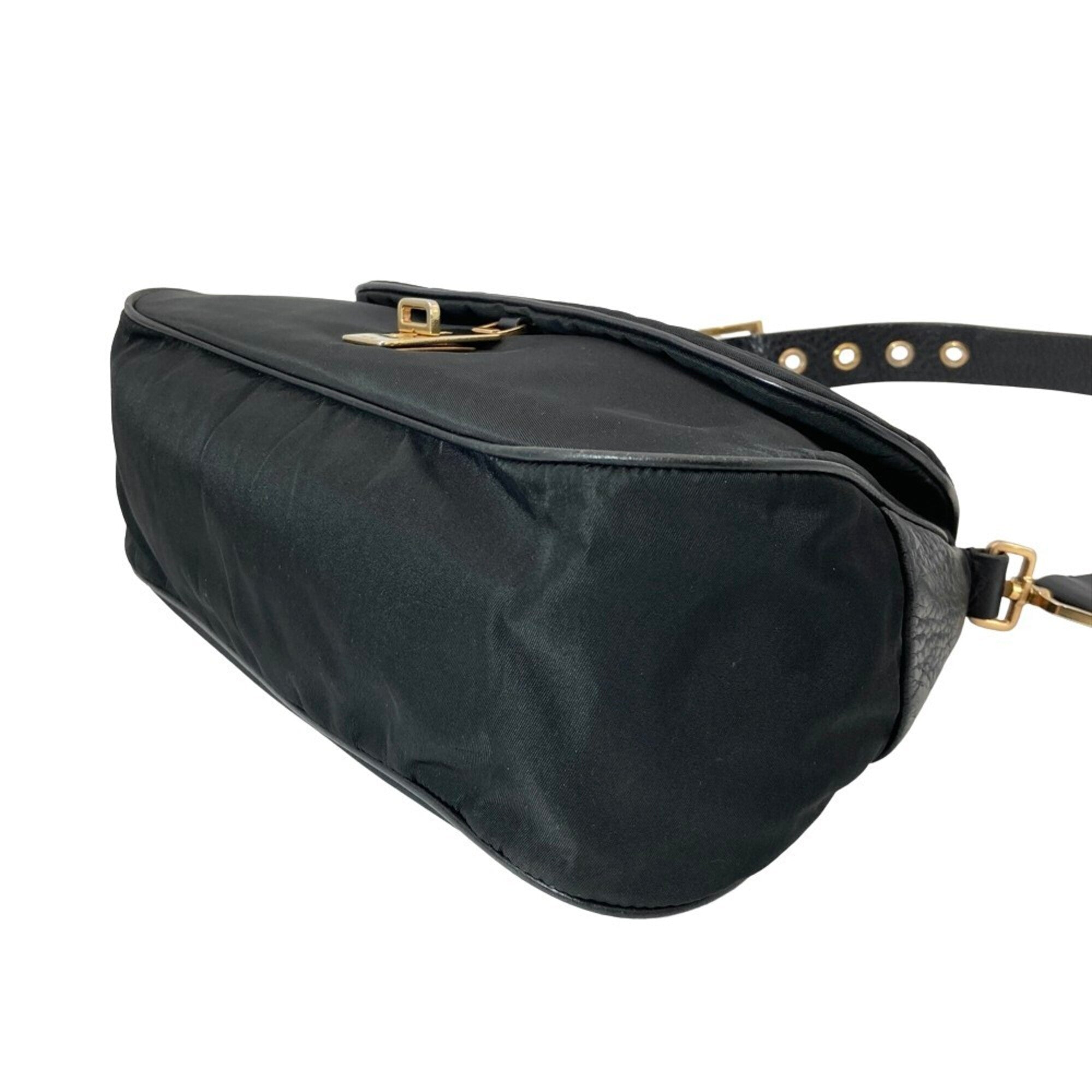 Prada Black Nylon Shoulder Bag (Pre-Owned)