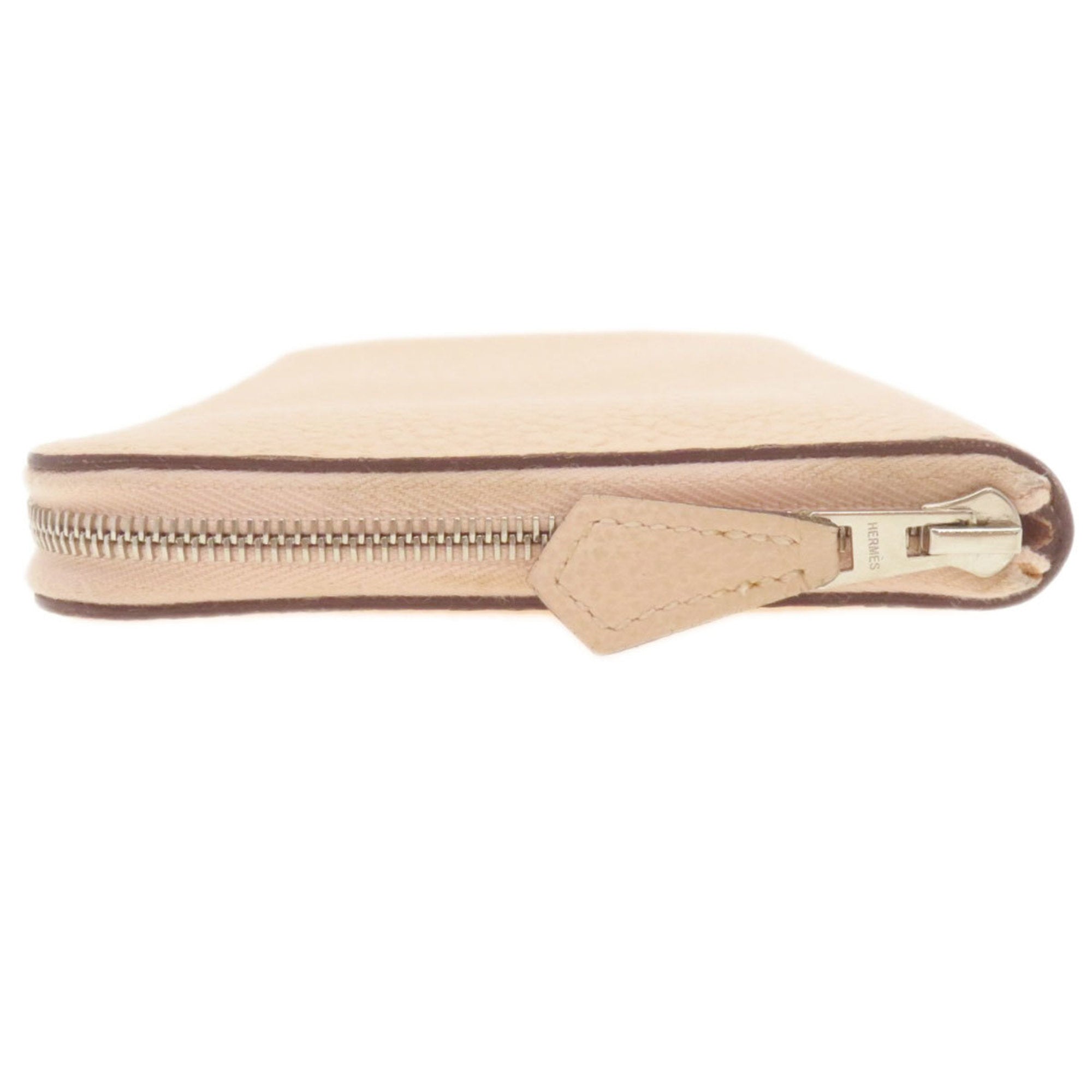 Hermes Pink Togo Leather Long Wallet (Bi-Fold) (Pre-Owned)