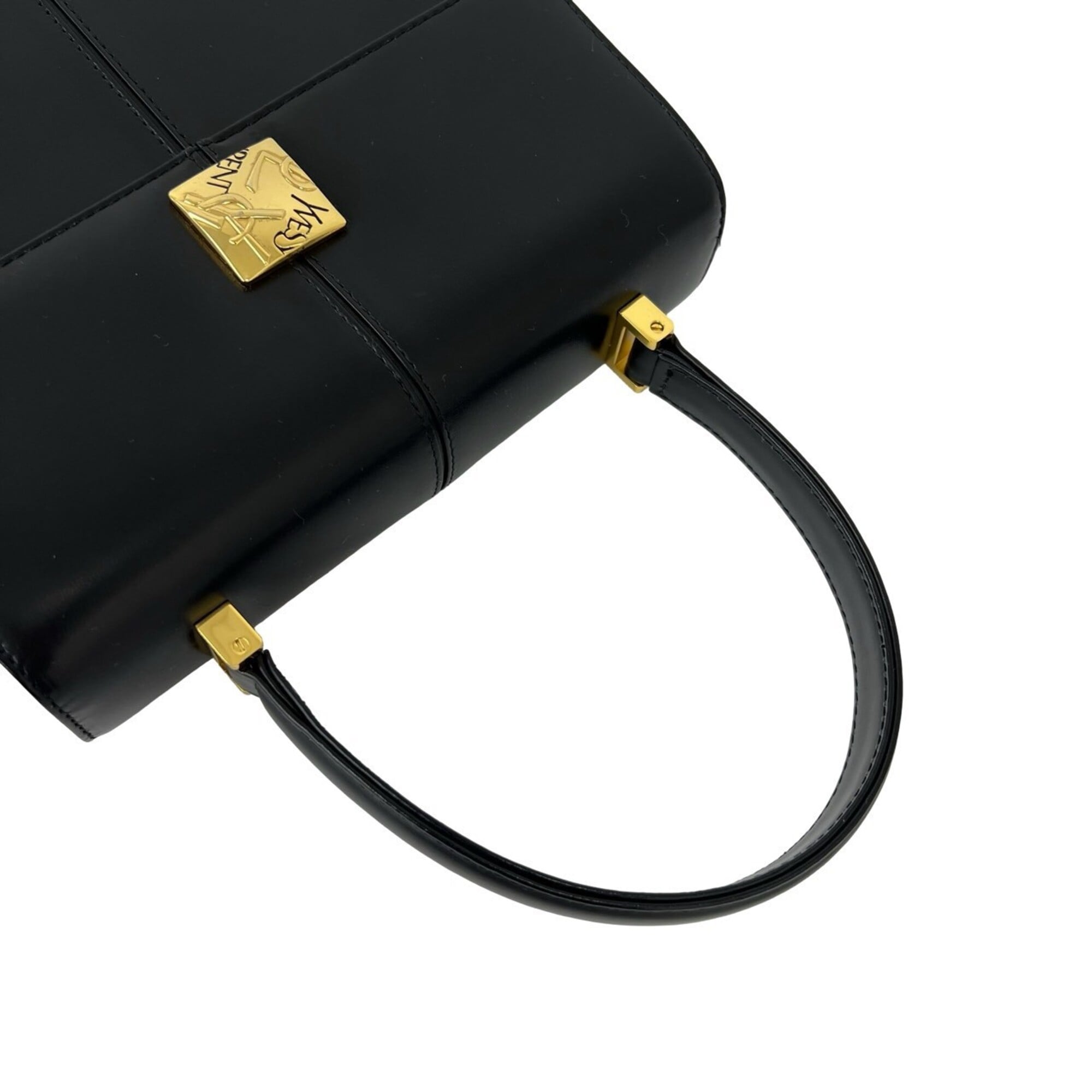 Yves Saint Laurent Black Leather Handbag (Pre-Owned)