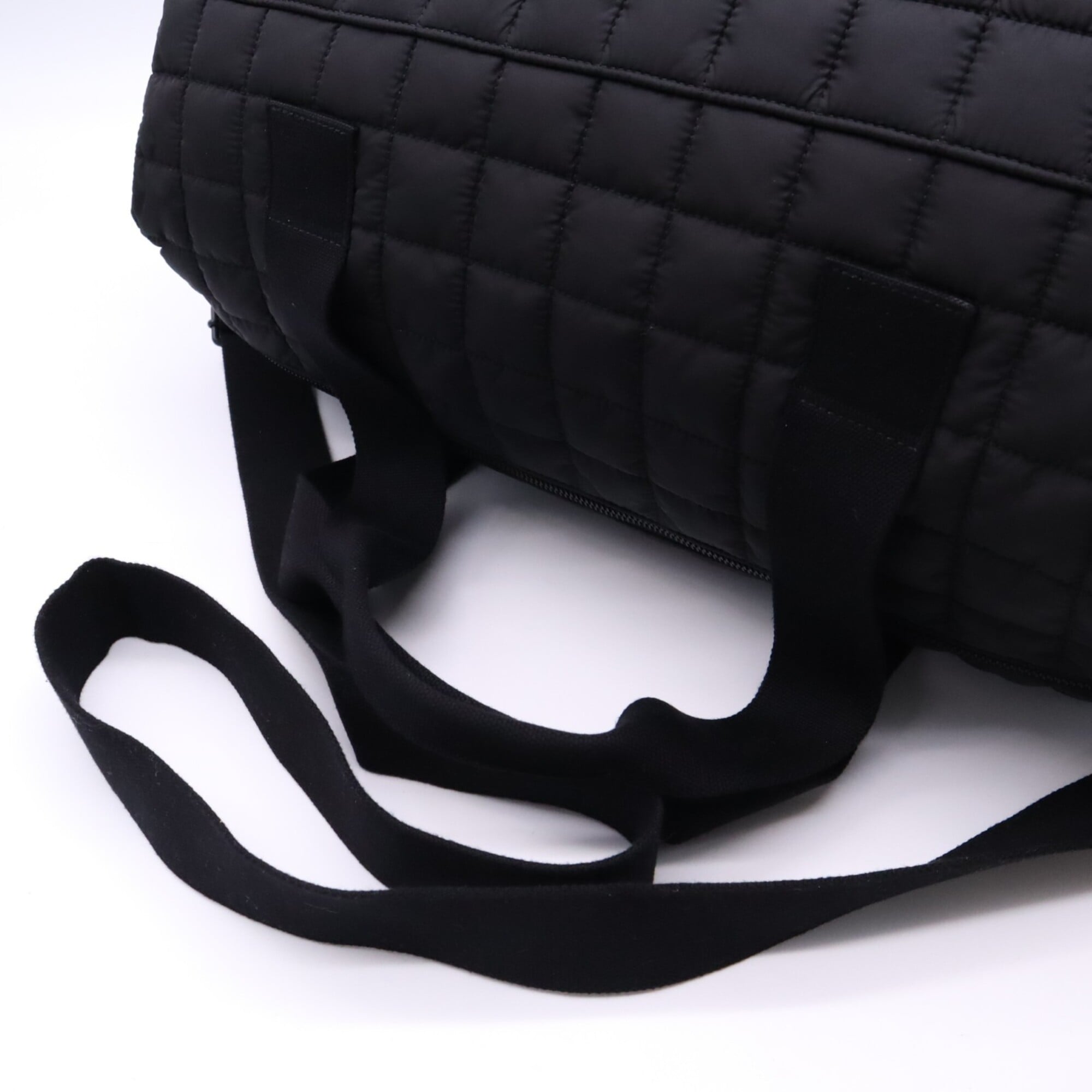 Yves Saint Laurent Black Nylon Boston Bag Handbag (Pre-Owned)