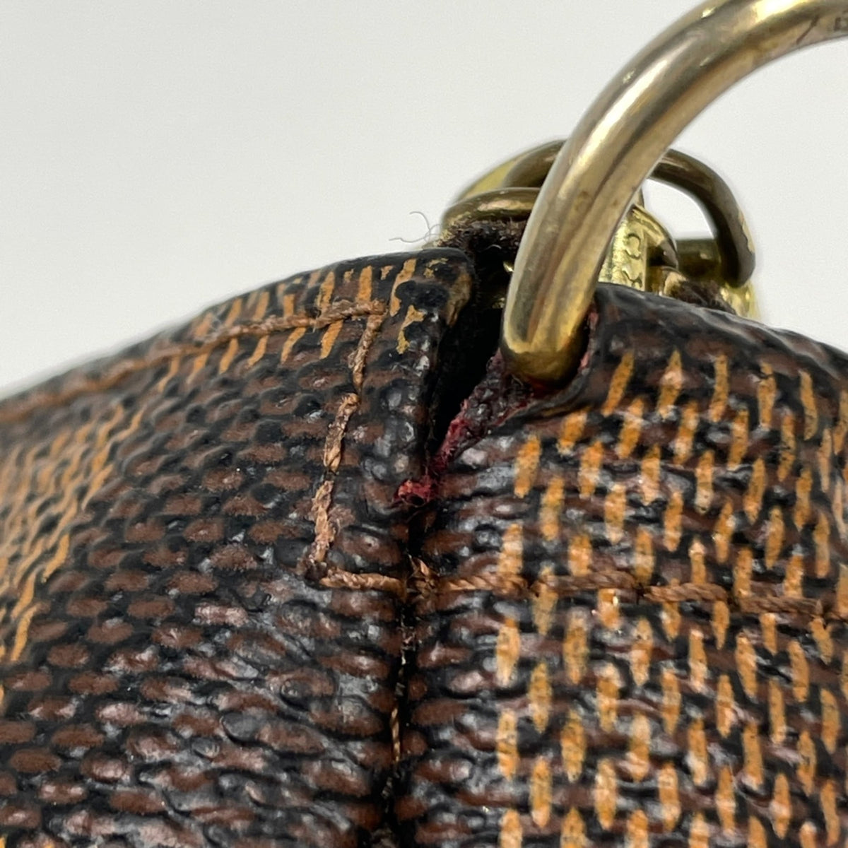 Louis Vuitton Brown Damier Canvas Pochette Pouch (Pre-Owned)