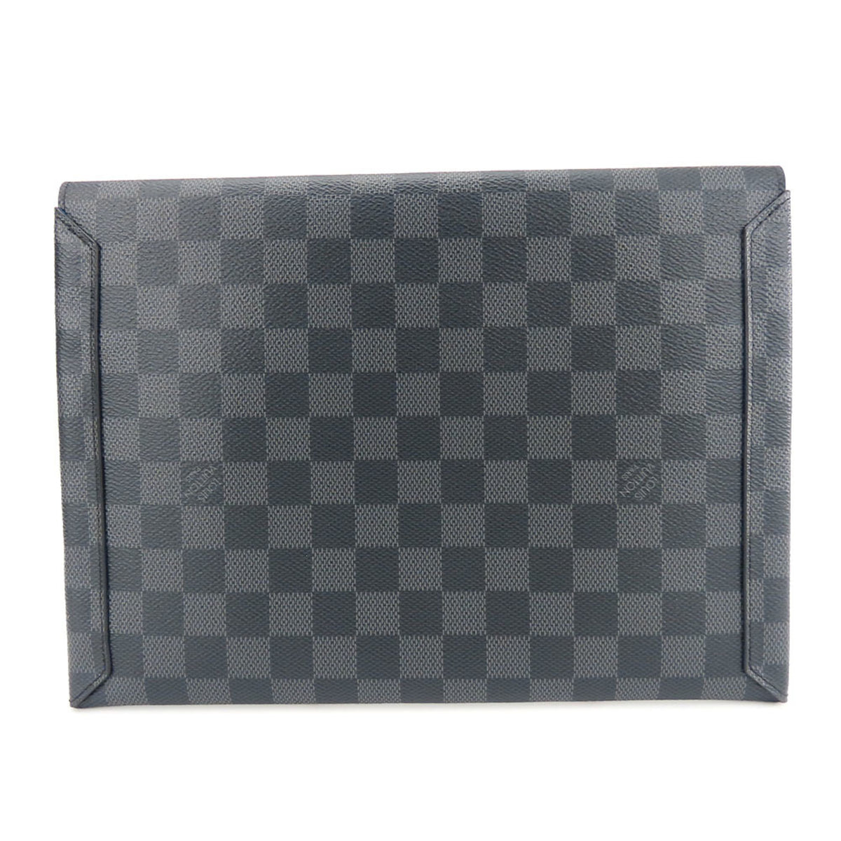 Louis Vuitton Damier Graphite Black Gray Damier Graphite Clutch Bag (Pre-Owned)