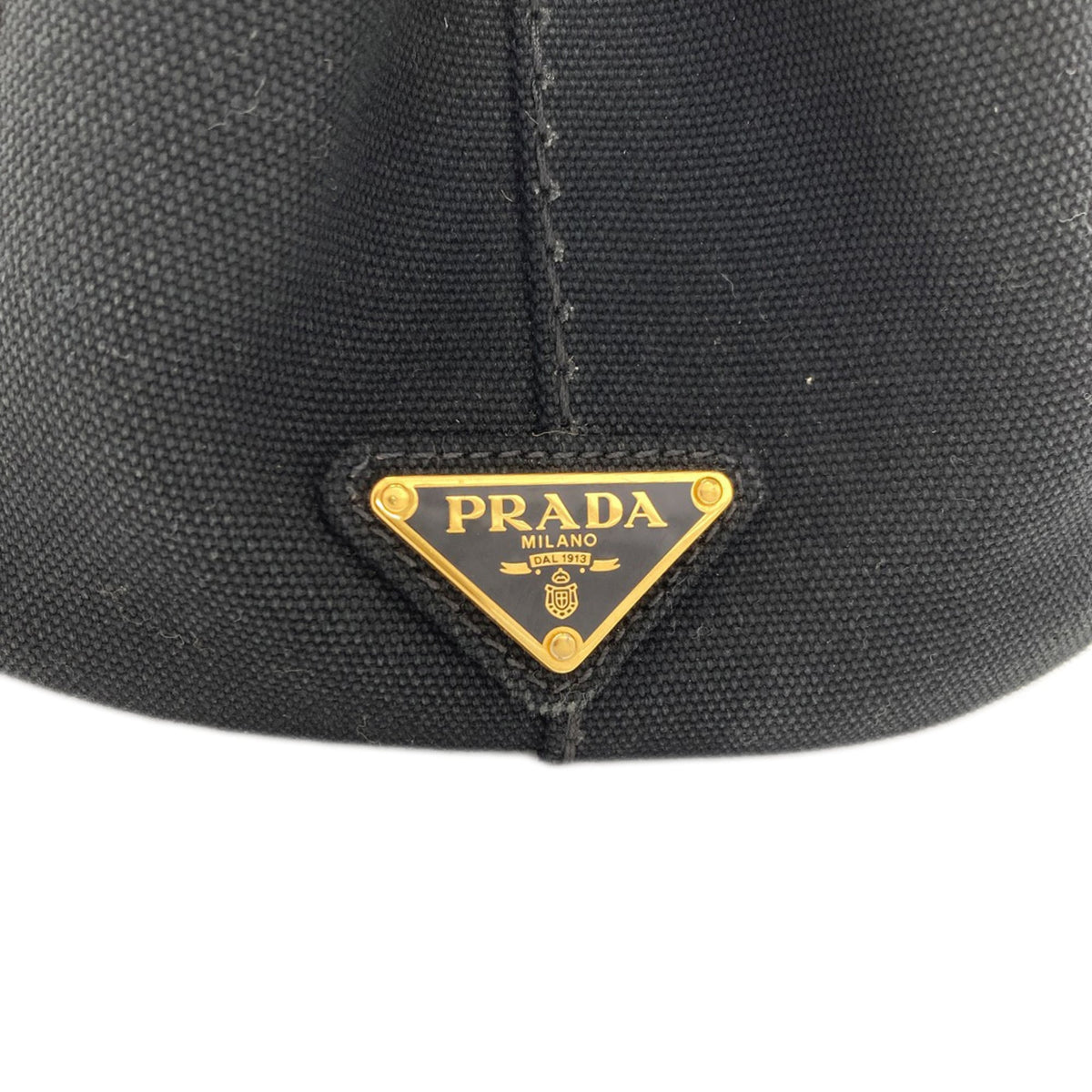 Prada Black Canvas Handbag (Pre-Owned)
