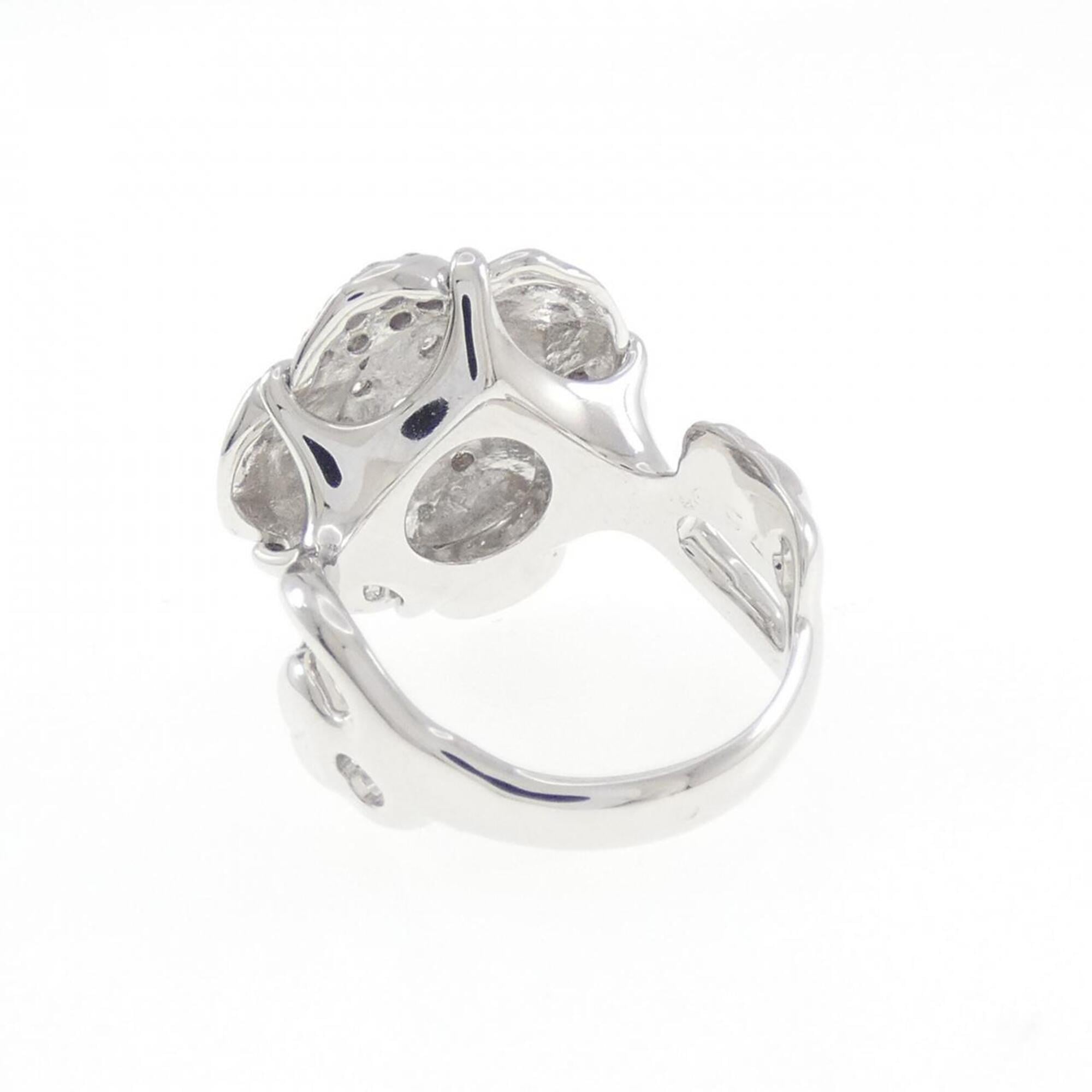 Chanel White Gold White Gold (18K) Band Ring (Pre-Owned)