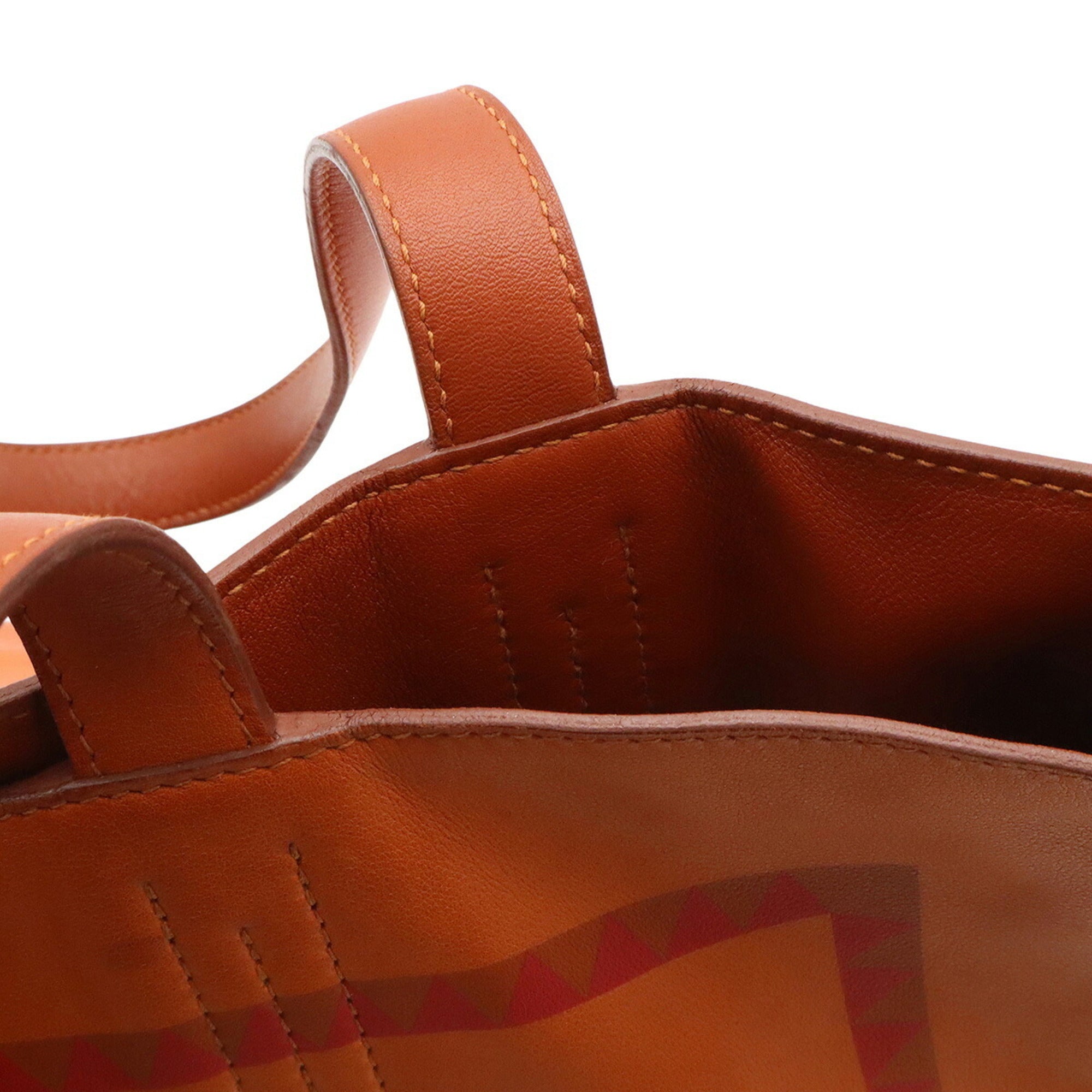 Hermes Brown Multi-Color Shoulder Bag Tote Bag (Pre-Owned)