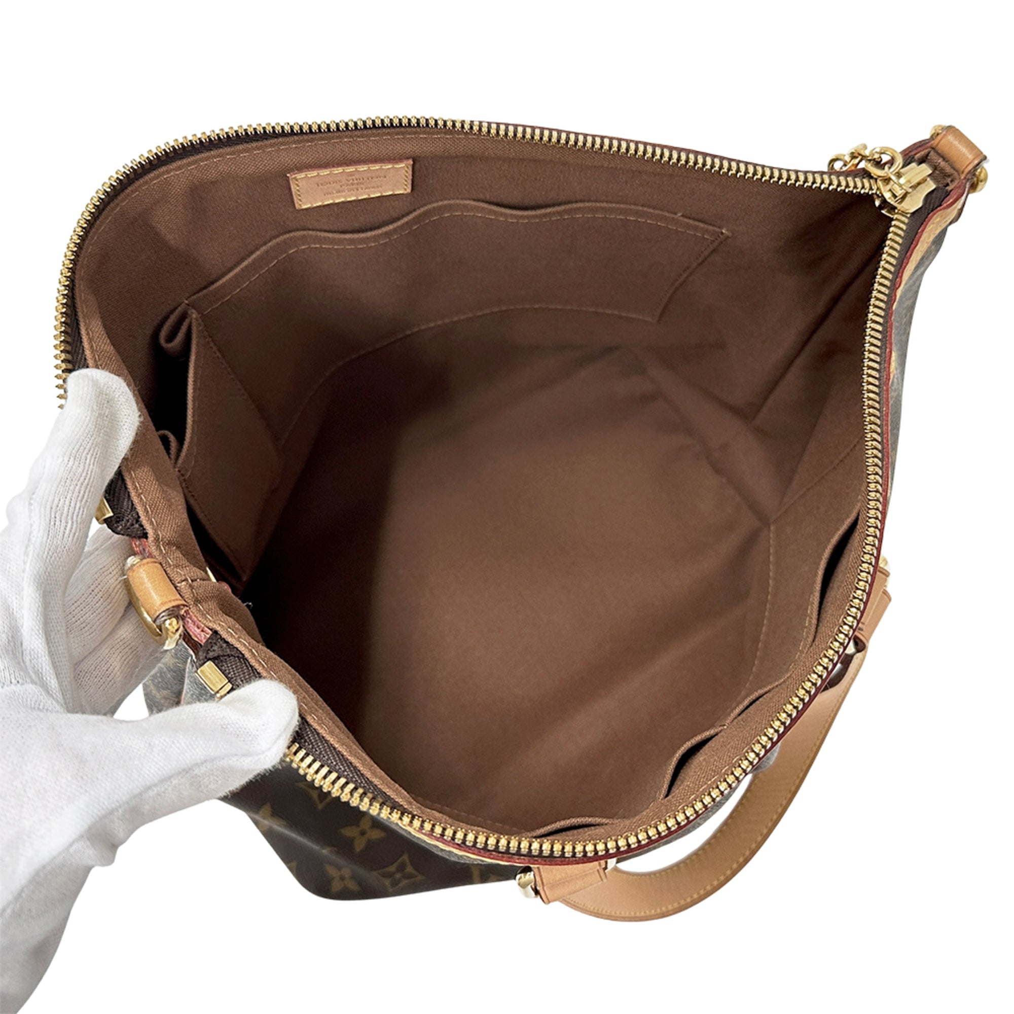 Louis Vuitton Brown Monogram Canvas Handbag Shoulder Bag (Pre-Owned)