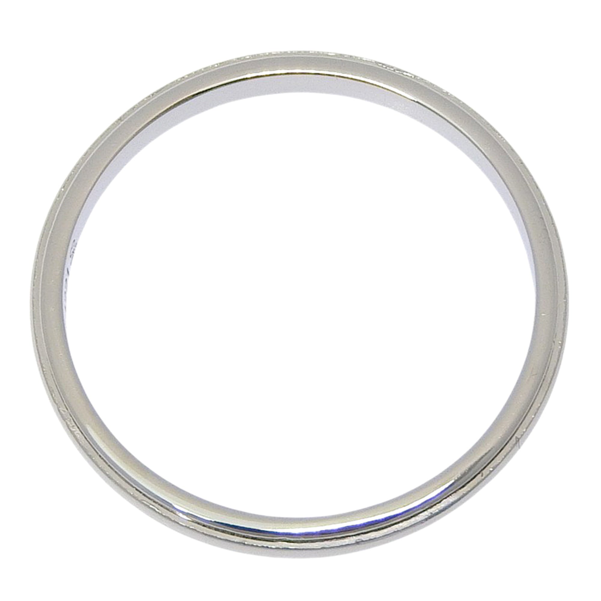 Cartier Platinum Platinum 950 Band Ring (Pre-Owned)