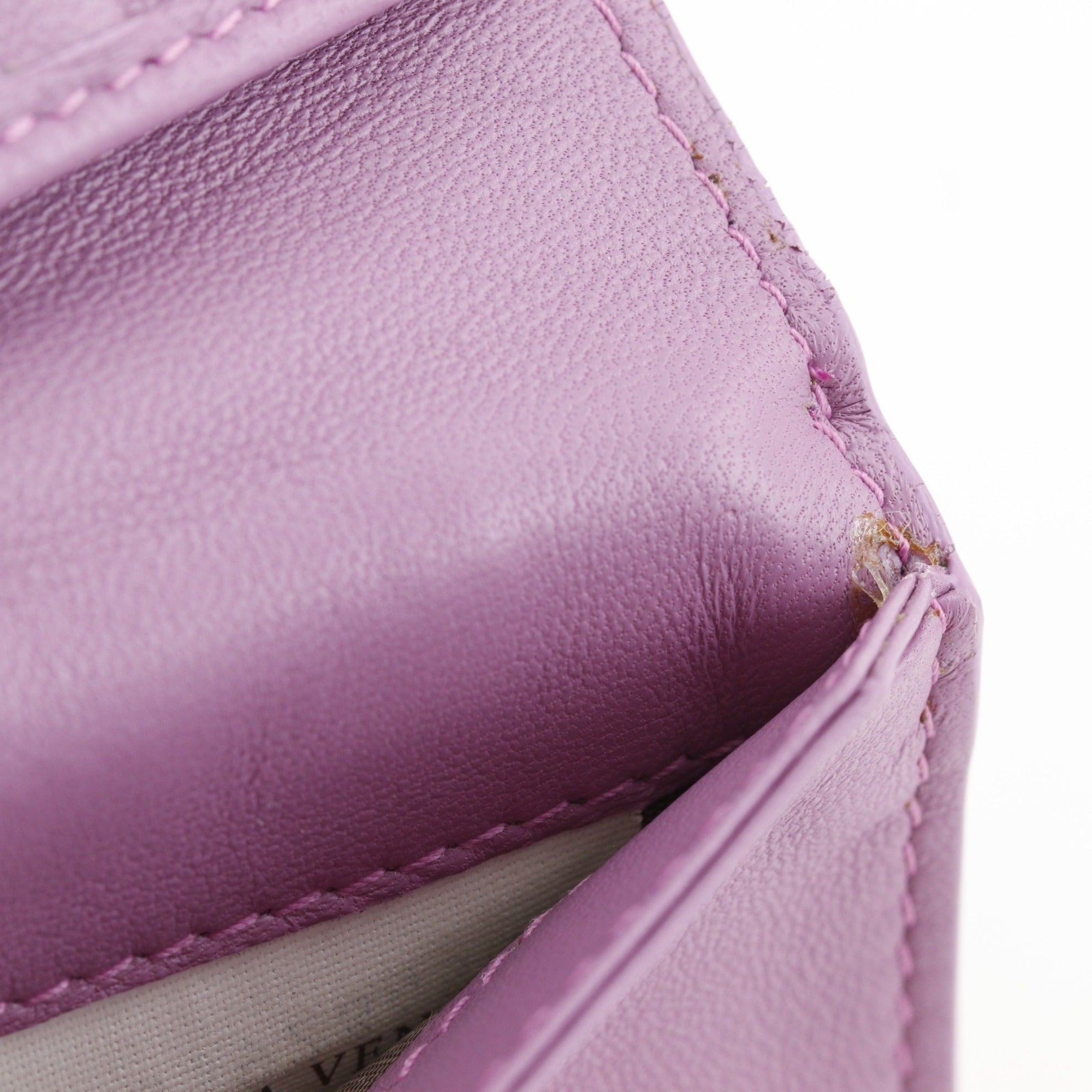 Bottega Veneta Pink Leather Long Wallet (Bi-Fold) (Pre-Owned)