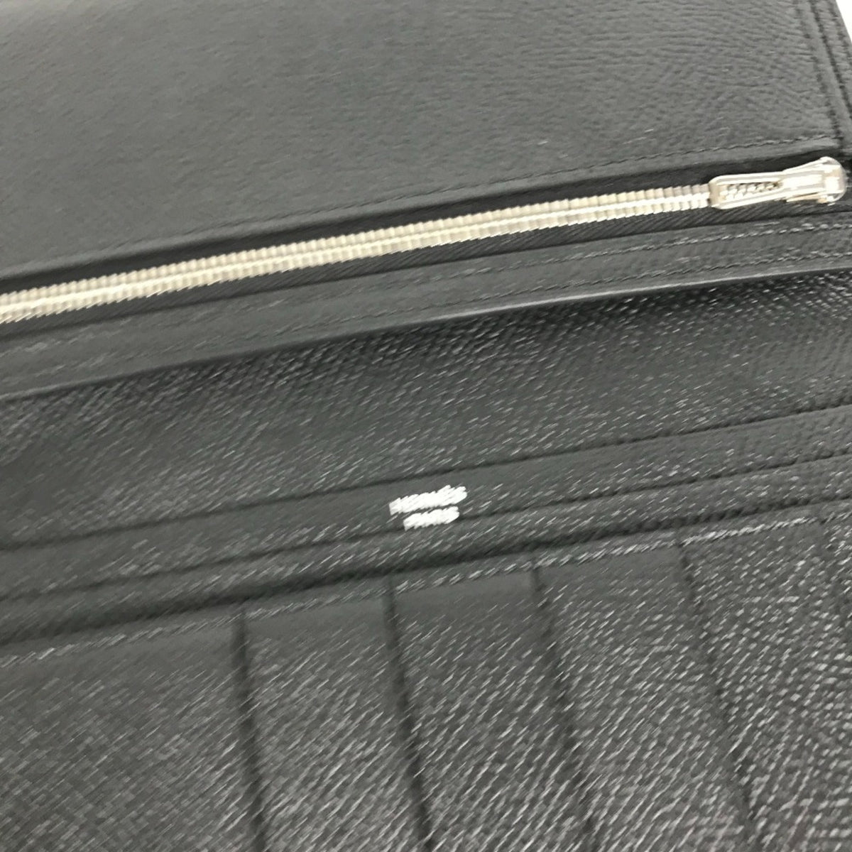 Hermes Black Epsom Leather Long Wallet (Bi-Fold) (Pre-Owned)