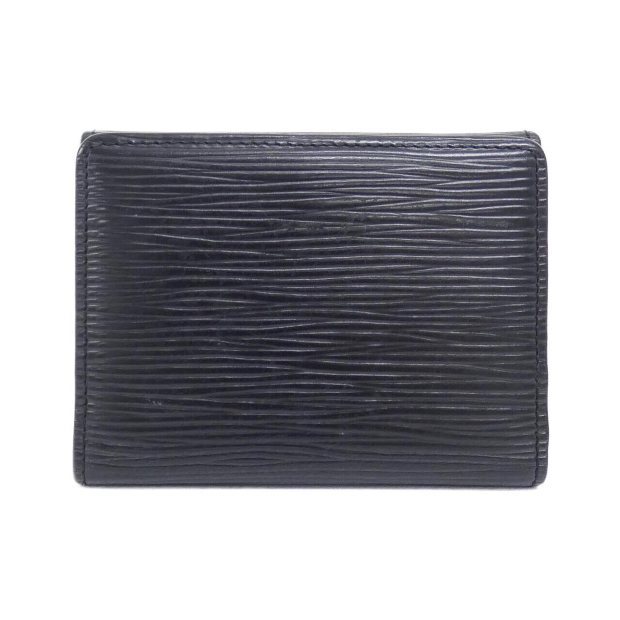 Louis Vuitton Black Leather Coin Purse/Coin Case (Pre-Owned)