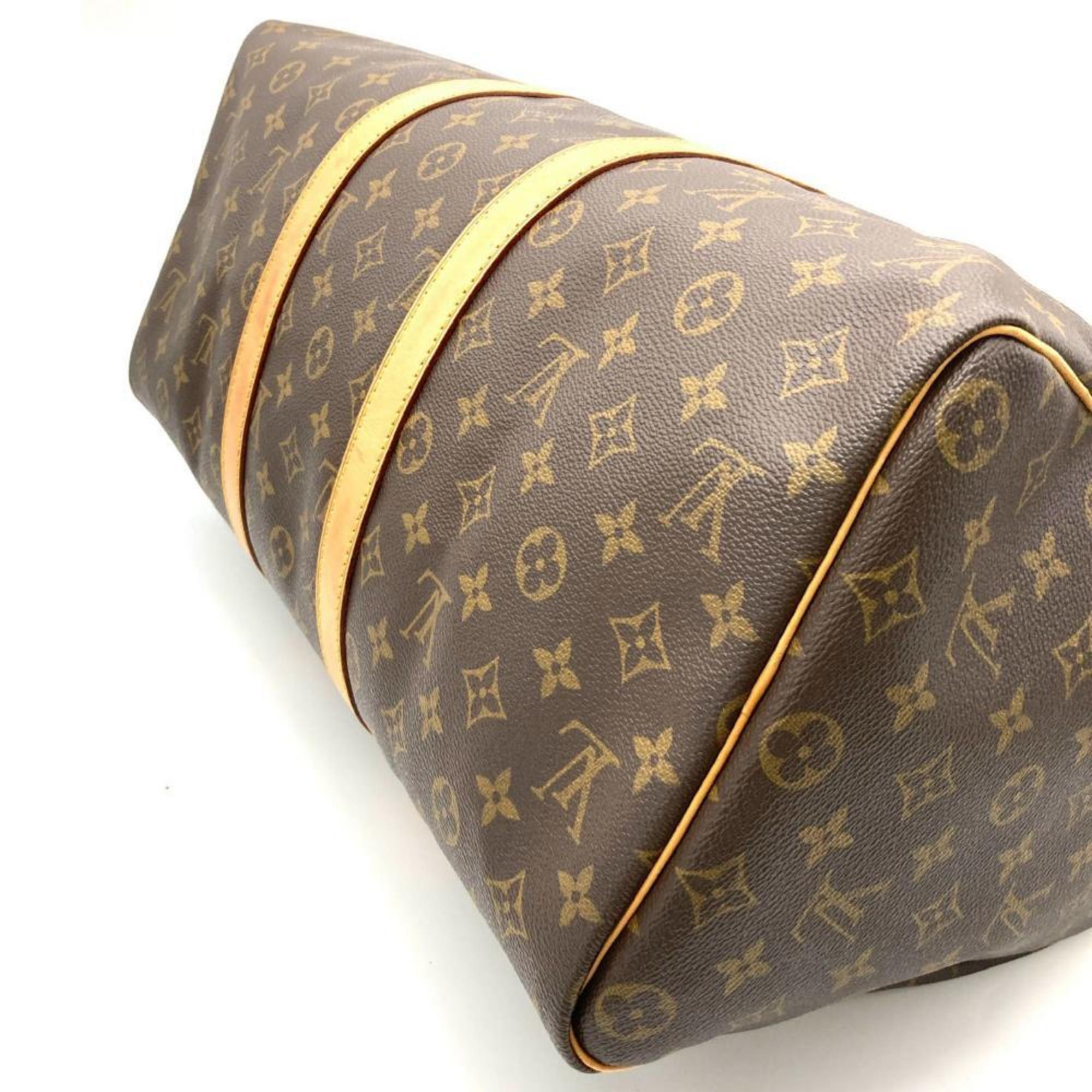 Louis Vuitton Brown Monogram Canvas Boston Bag (Pre-Owned)