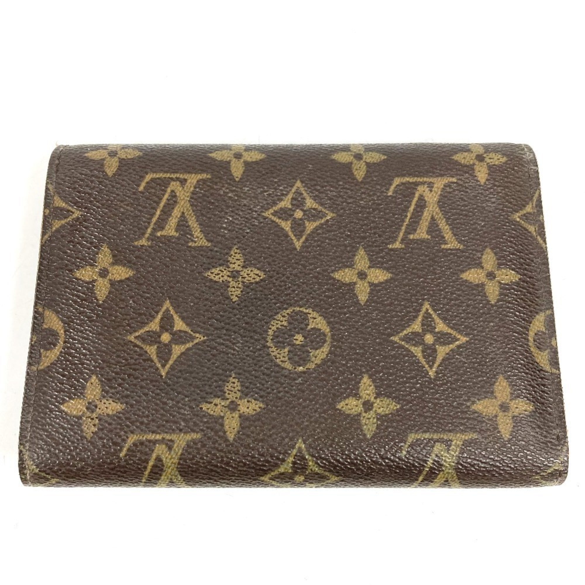 Louis Vuitton Monogram Brown Monogram Wallet (Tri-Fold) (Pre-Owned)