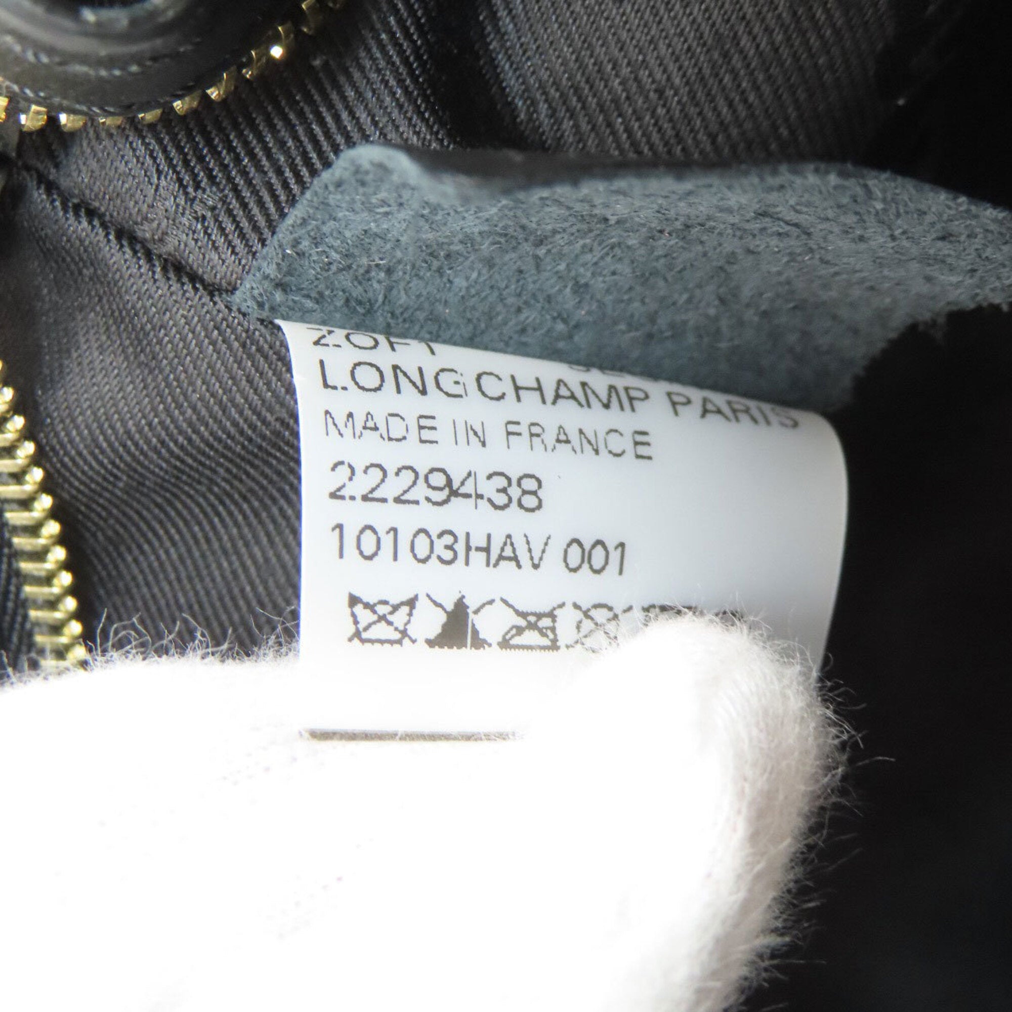 Longchamp Black Brown Green Leather Handbag (Pre-Owned)