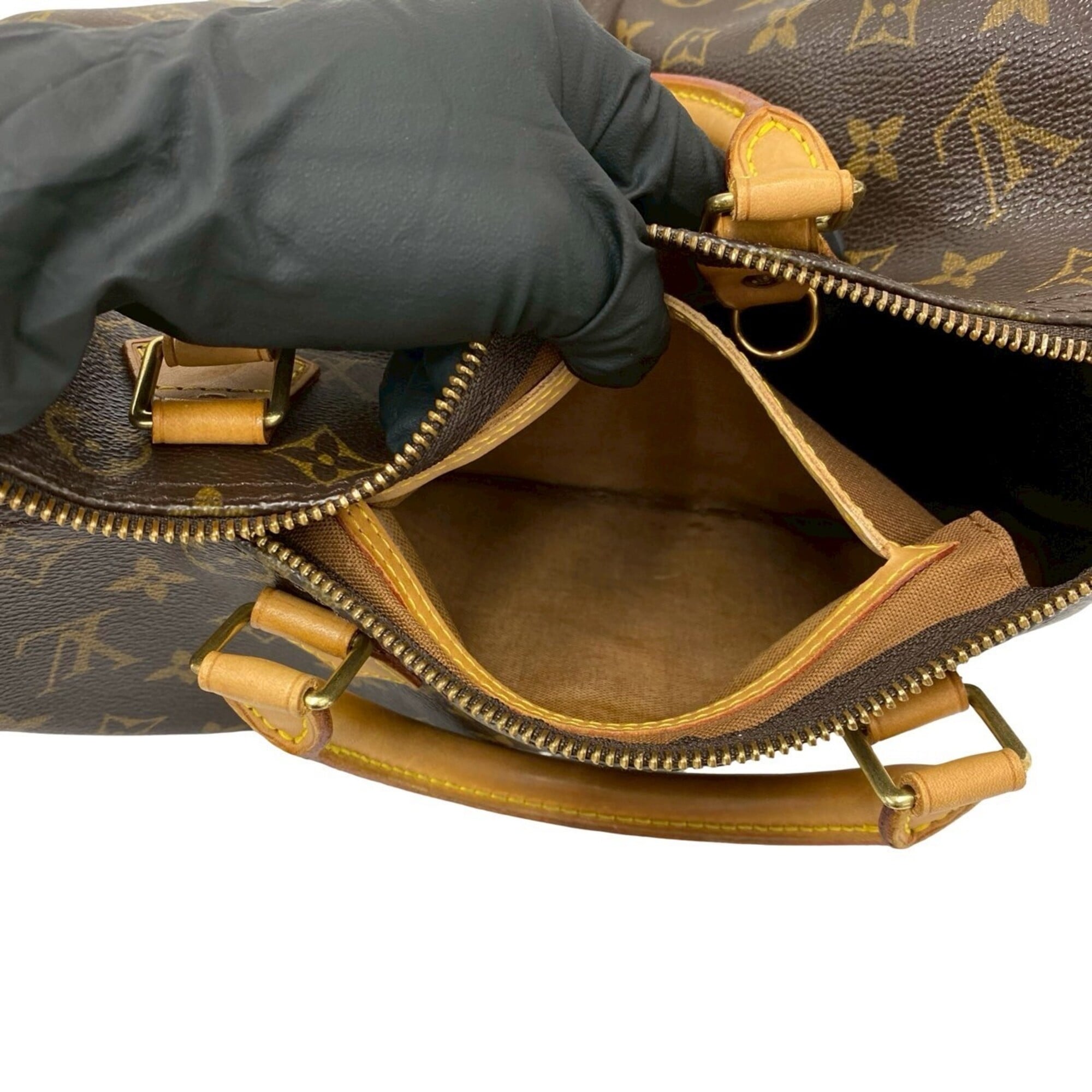 Louis Vuitton Brown Pvc Leather Boston Bag Handbag (Pre-Owned)
