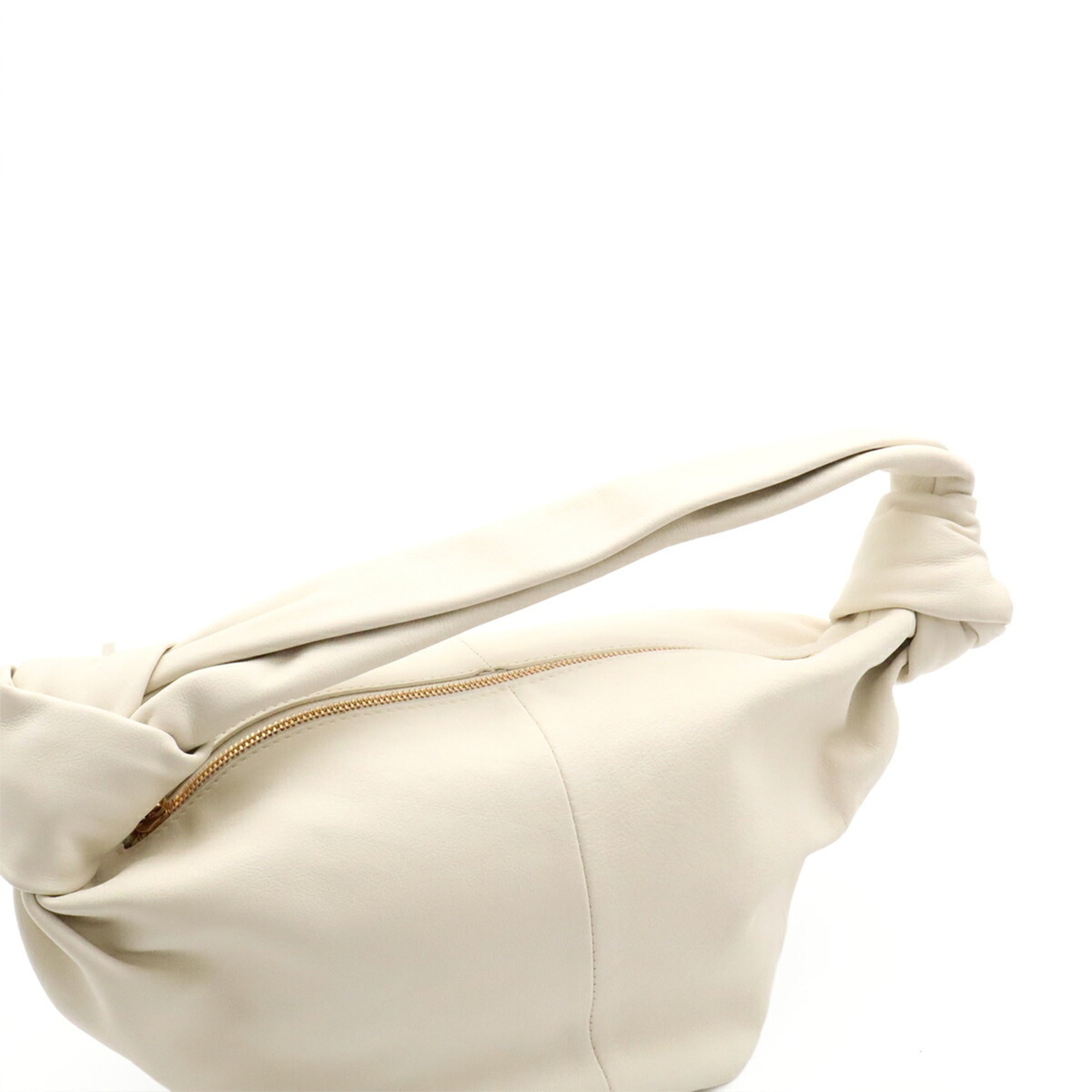Bottega Veneta White Leather Handbag (Pre-Owned)