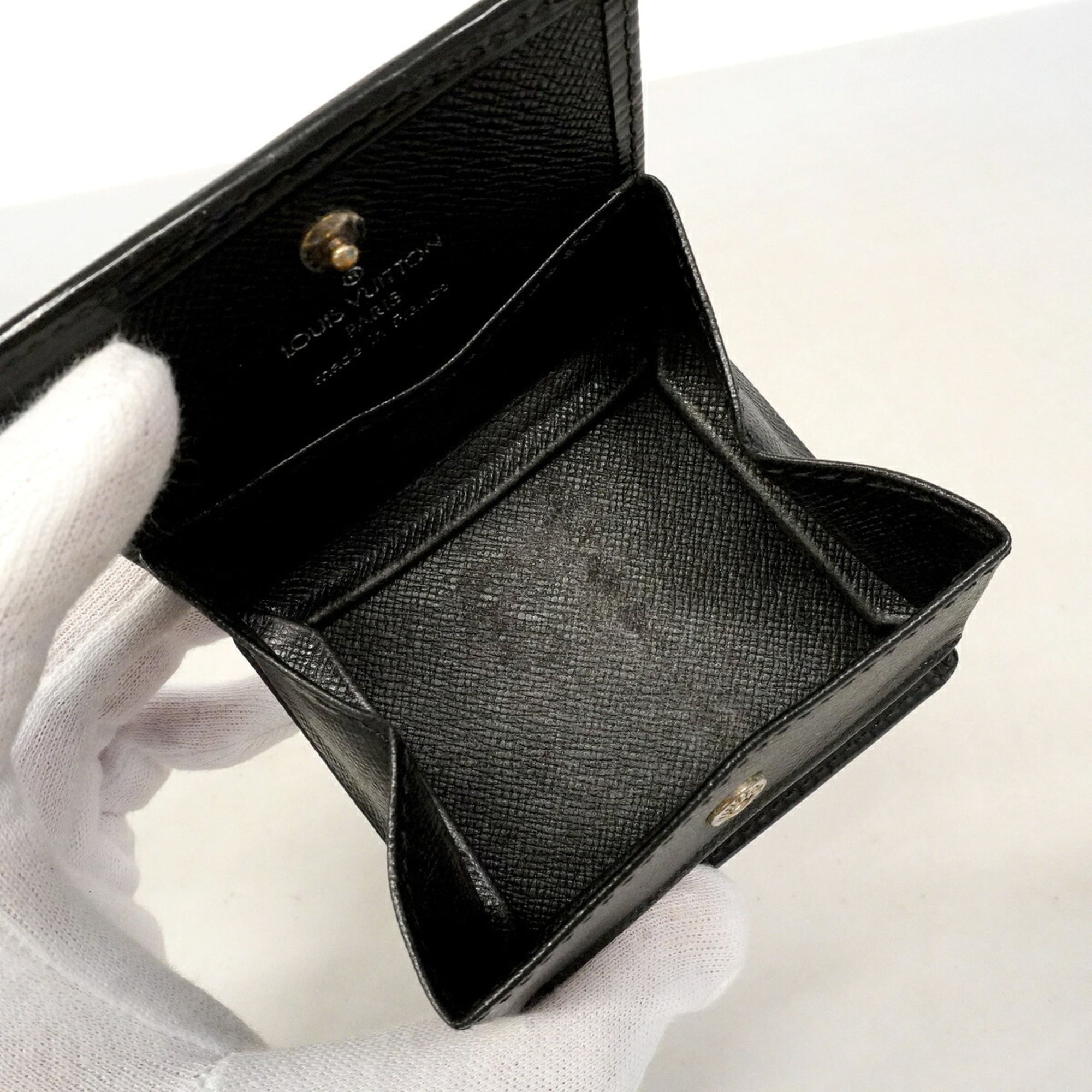 Louis Vuitton Noir Coin Purse/Coin Case (Pre-Owned)