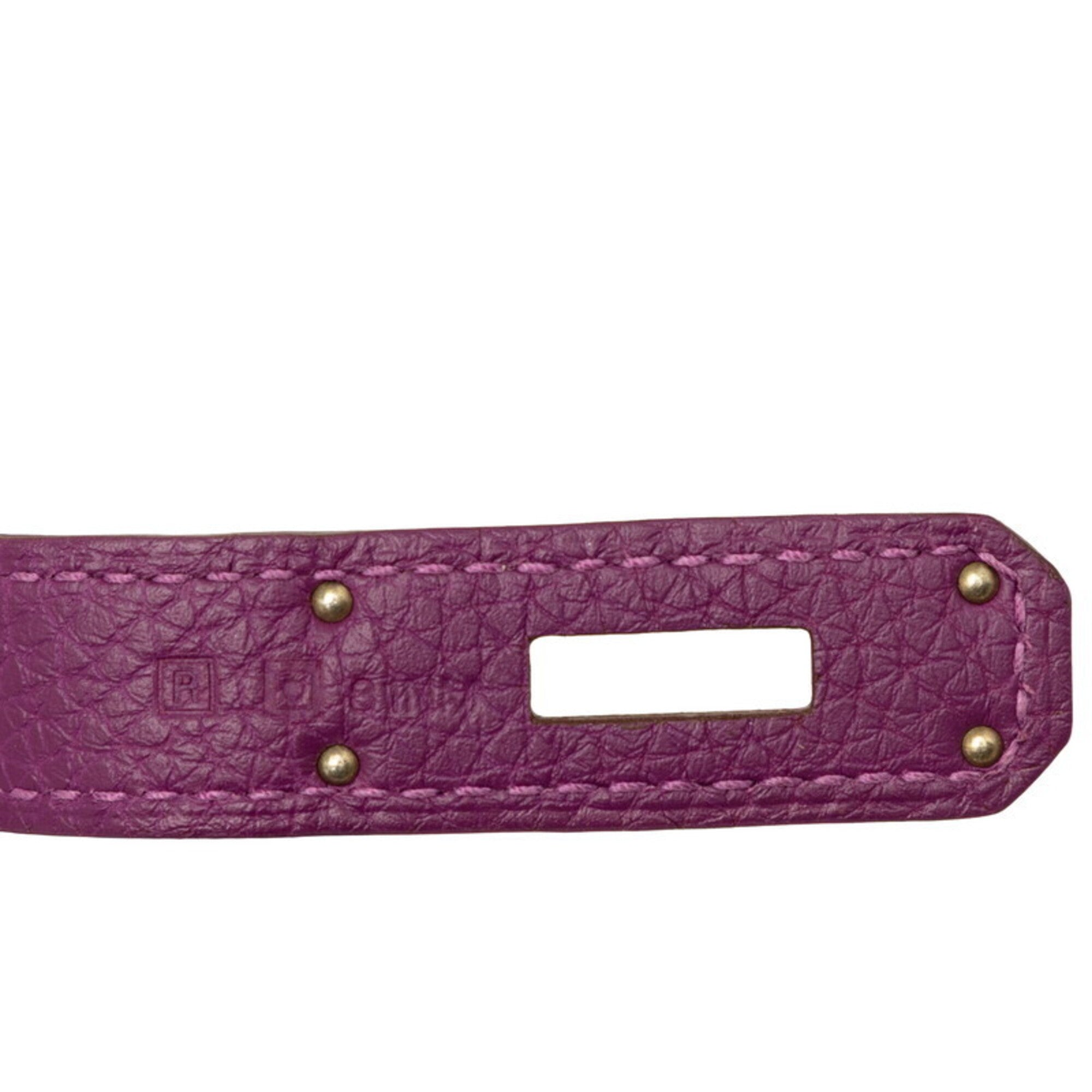 Hermes Anemone Purple Togo Leather Handbag (Pre-Owned)