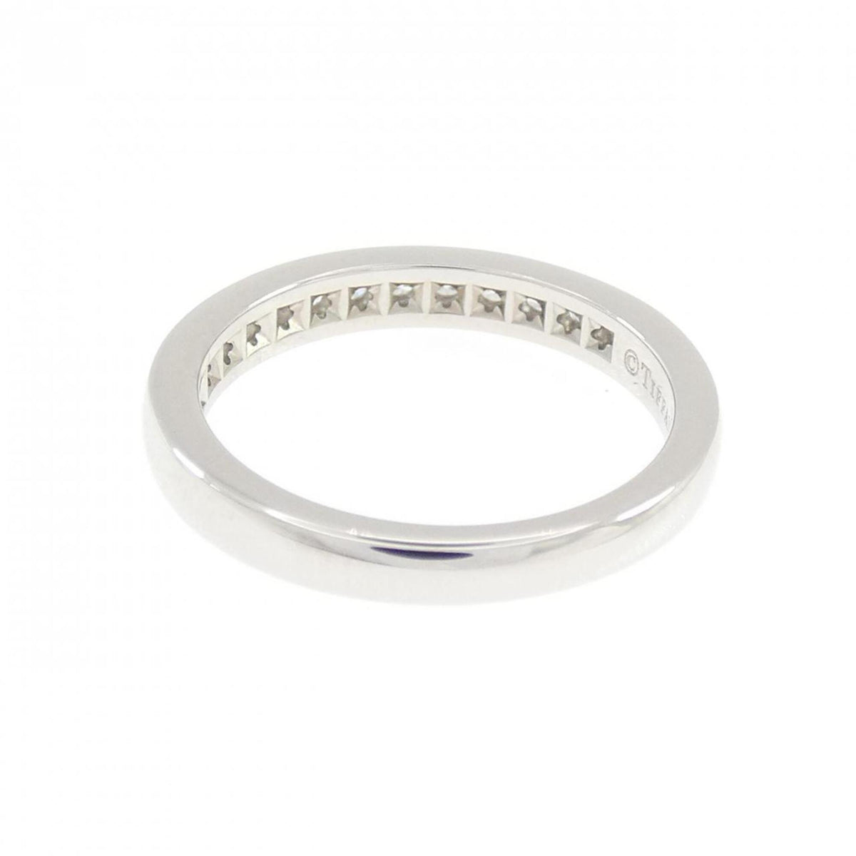 Tiffany Platinum Platinum 950 Band Ring (Pre-Owned)