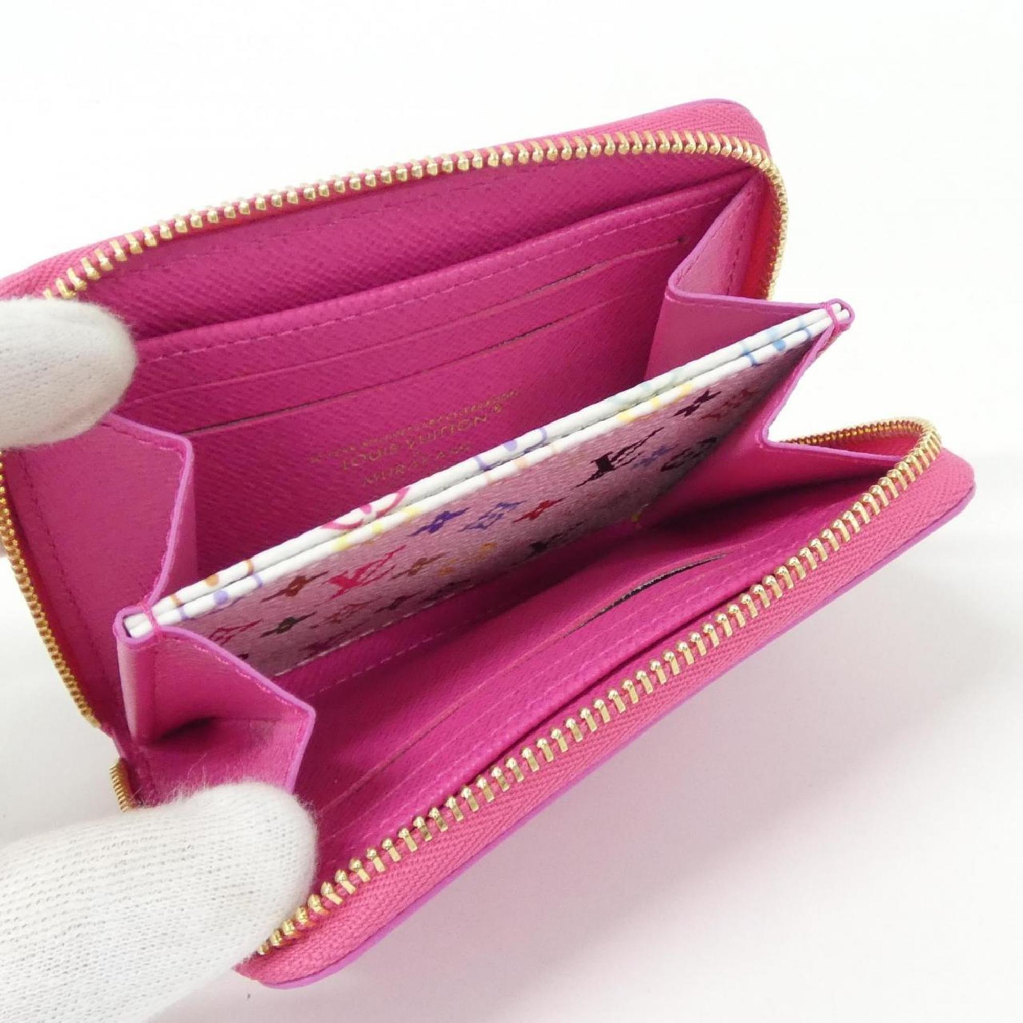 Louis Vuitton Pink Leather Coin Purse/Coin Case (Pre-Owned)