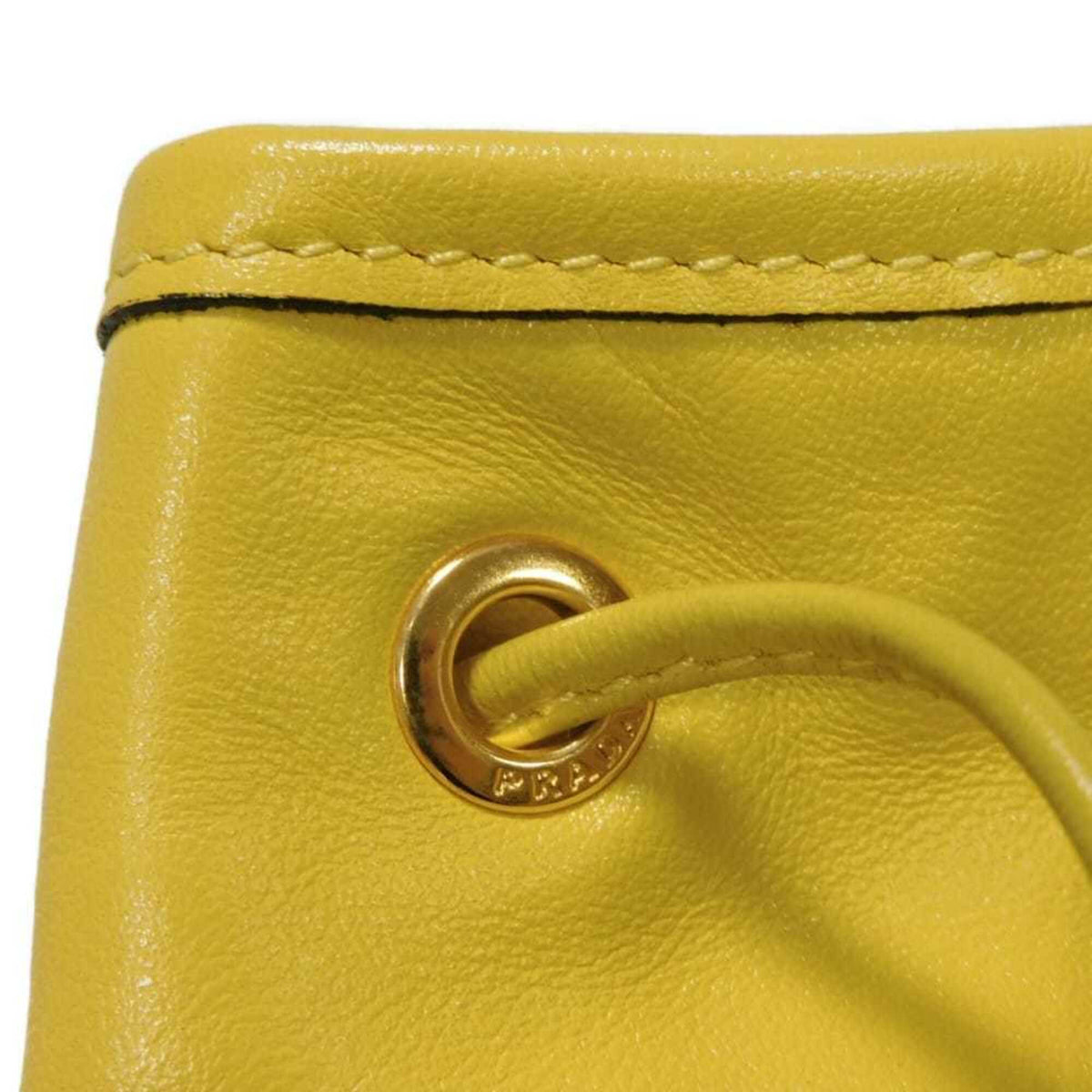 Prada Yellow Leather Handbag (Pre-Owned)