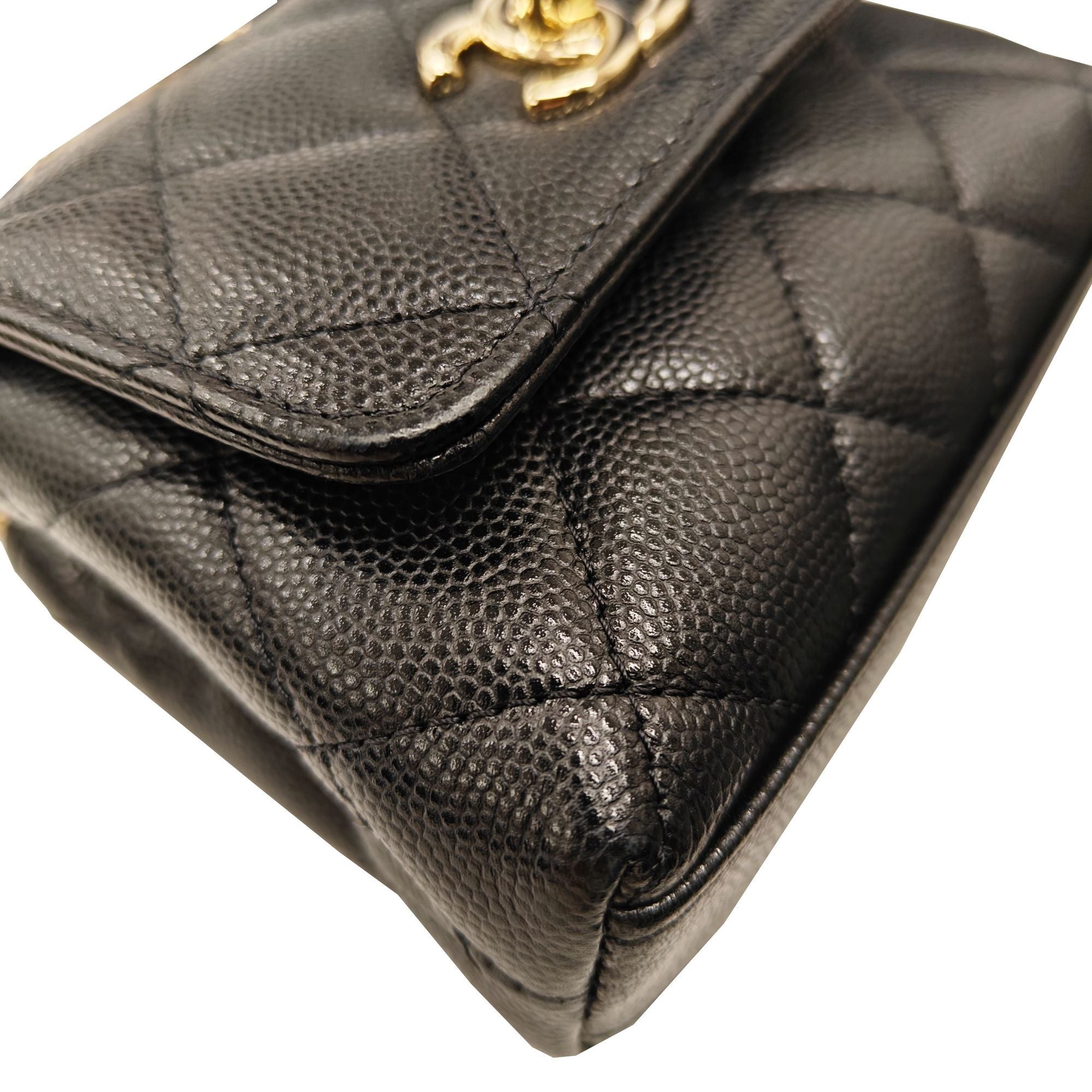 Chanel Black Caviar Leather Backpack (Pre-Owned)