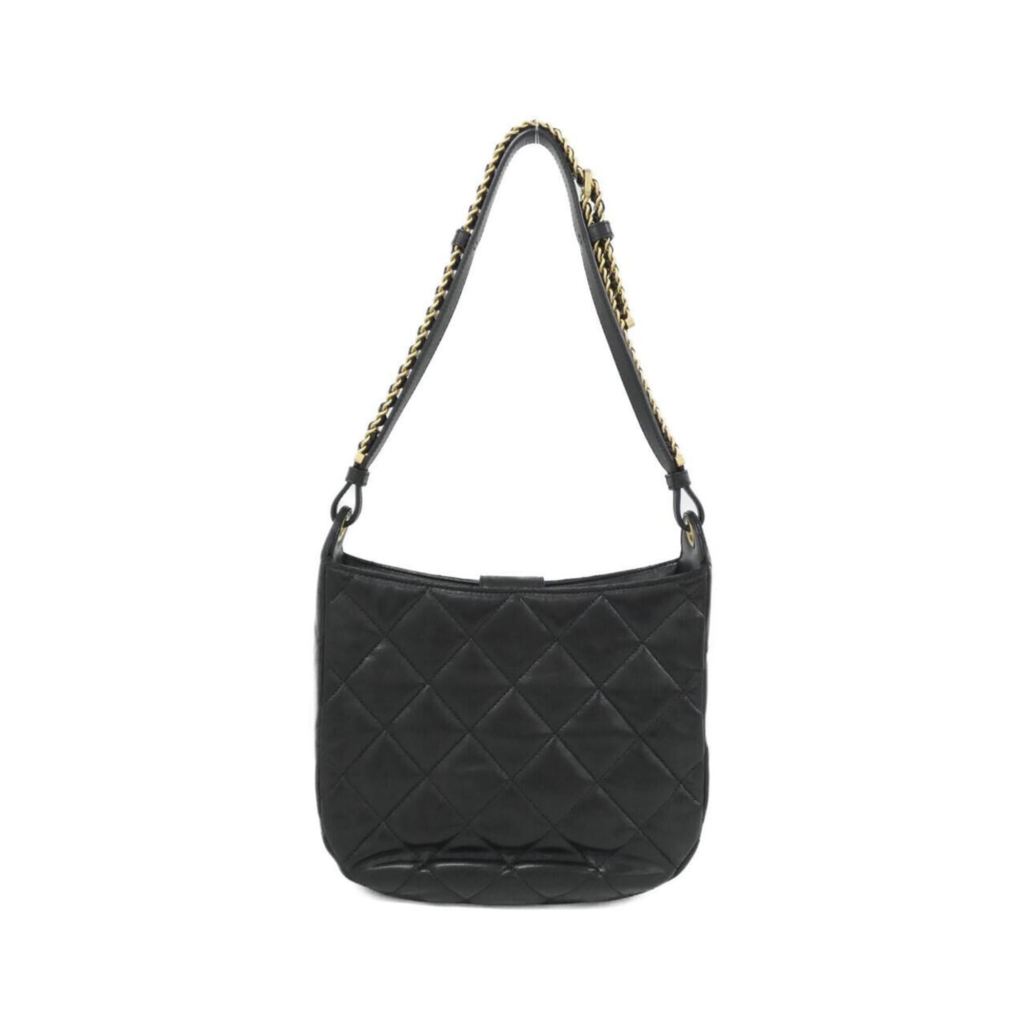 Chanel Black Leather Shoulder Bag (Pre-Owned)