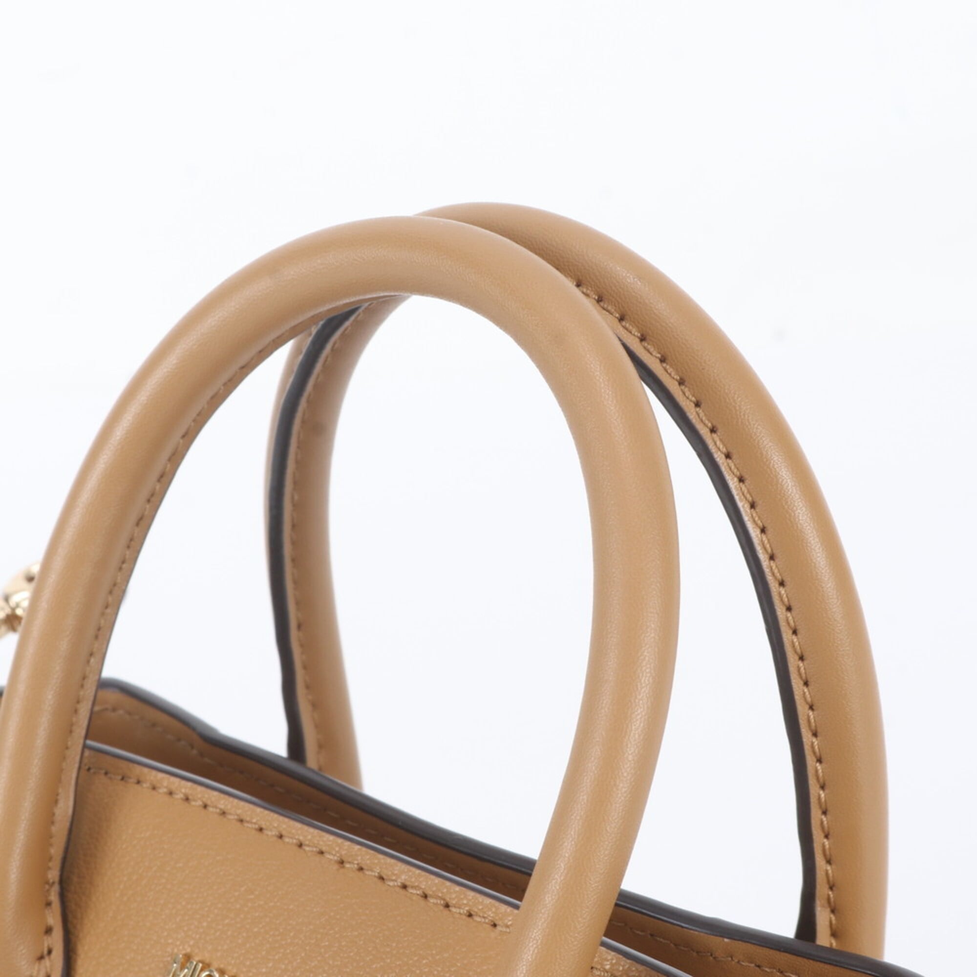 Michael Kors Brown Leather Handbag Shoulder Bag Tote Bag (Pre-Owned)