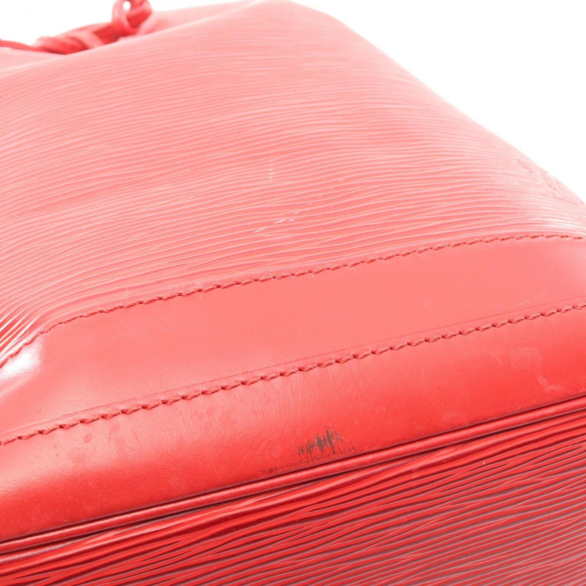 Louis Vuitton Red Color Leather Handbag Shoulder Bag (Pre-Owned)