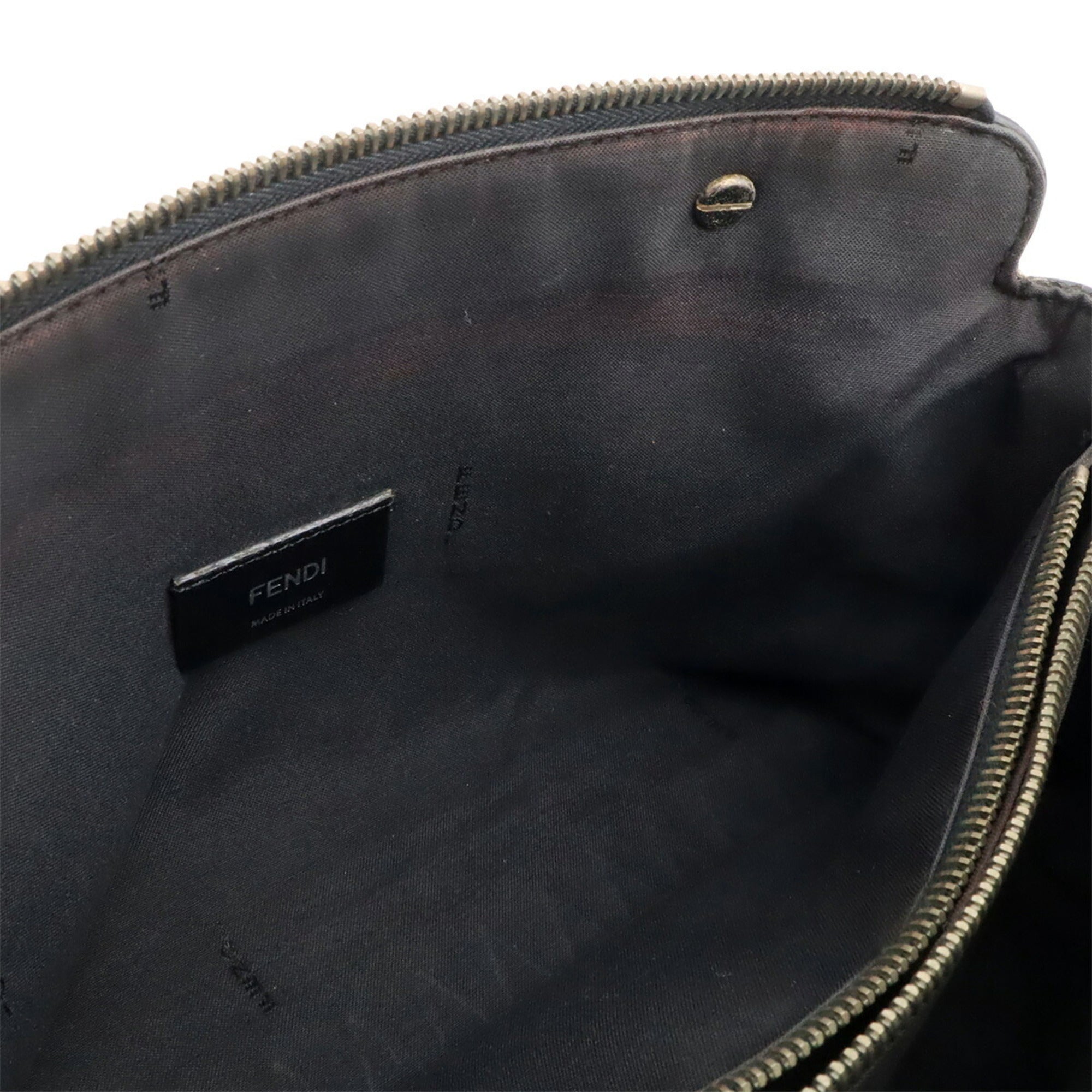 Fendi Black Leather Handbag Shoulder Bag (Pre-Owned)